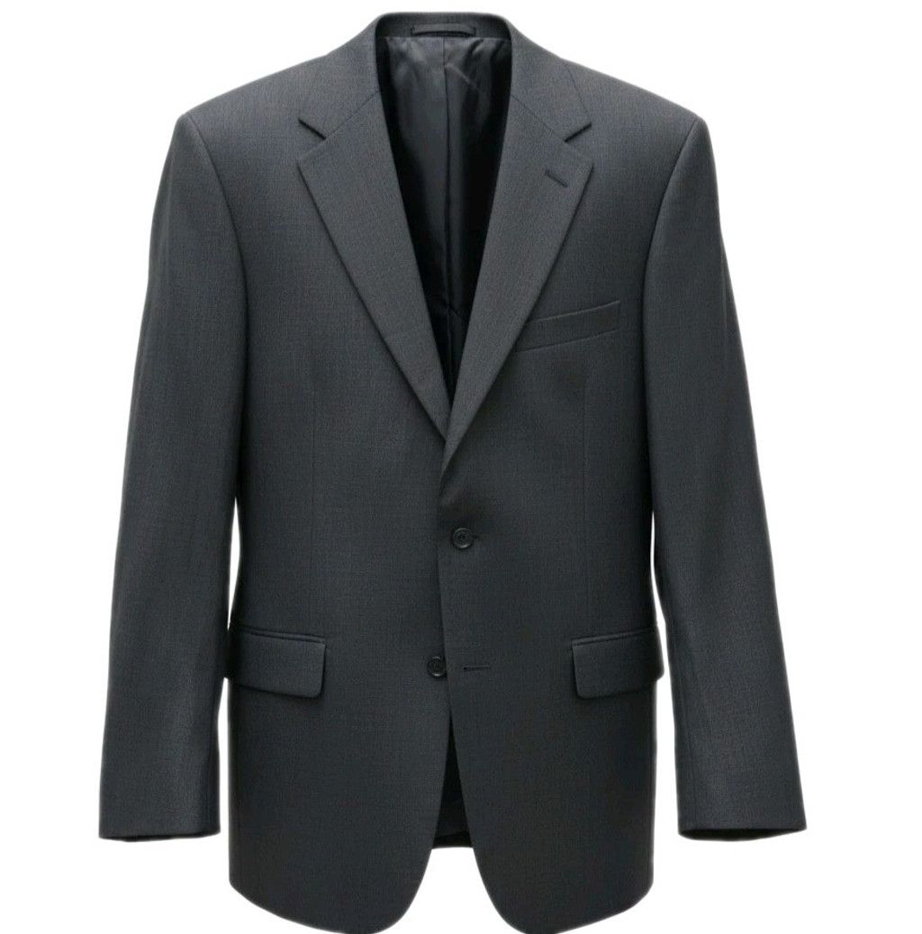 Jos. A. Bank JoS A Bank Men Black Spring Weight 2-Button Center-Vent Size 38R - 1 Thumbnail