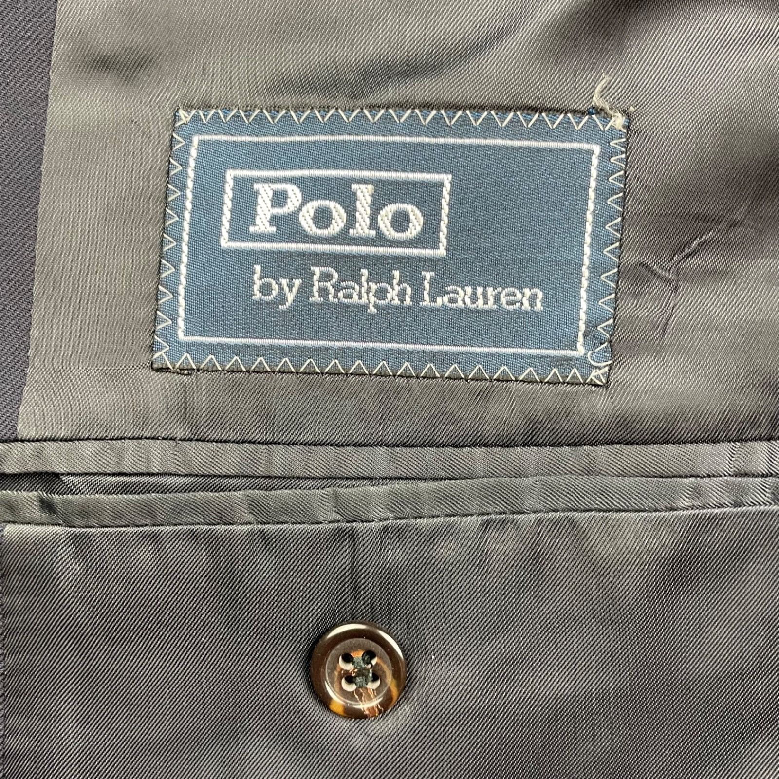 Polo Ralph Lauren Polo Ralph Lauren Men's 100% Wool 3-Button Blazer Navy Blue Size 44R - 6 Thumbnail