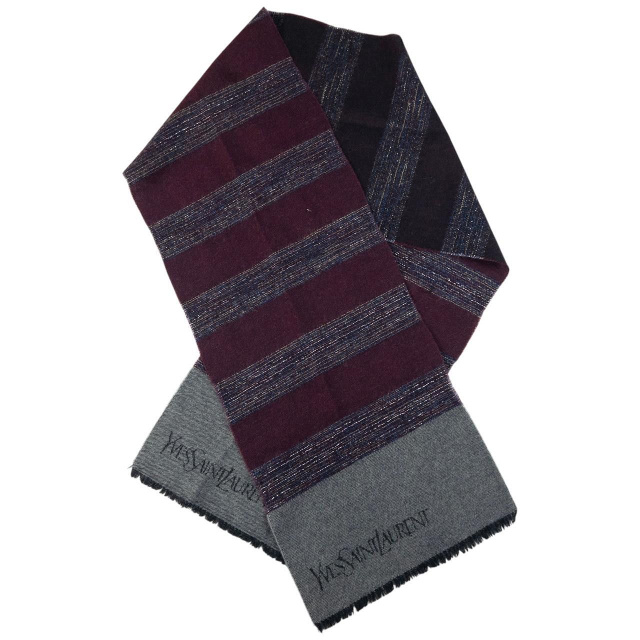 Yves Saint Laurent Vintage YSL Yves Saint Laurent Wool Scarf Size ONE SIZE - 3 Thumbnail
