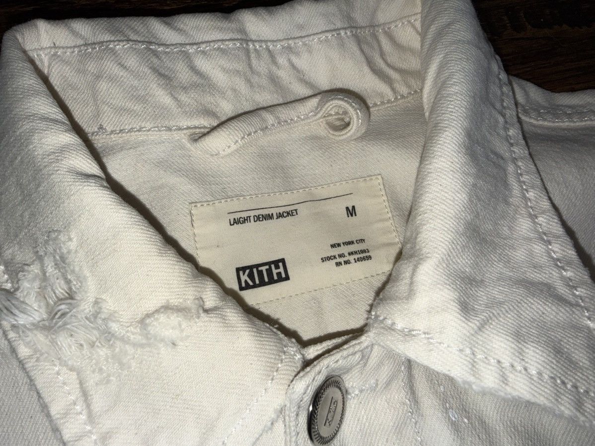 Kith Kith SS18 Laight Distressed Denim Jacket Sz M Beige Wash Size US M / EU 48-50 / 2 - 3 Thumbnail