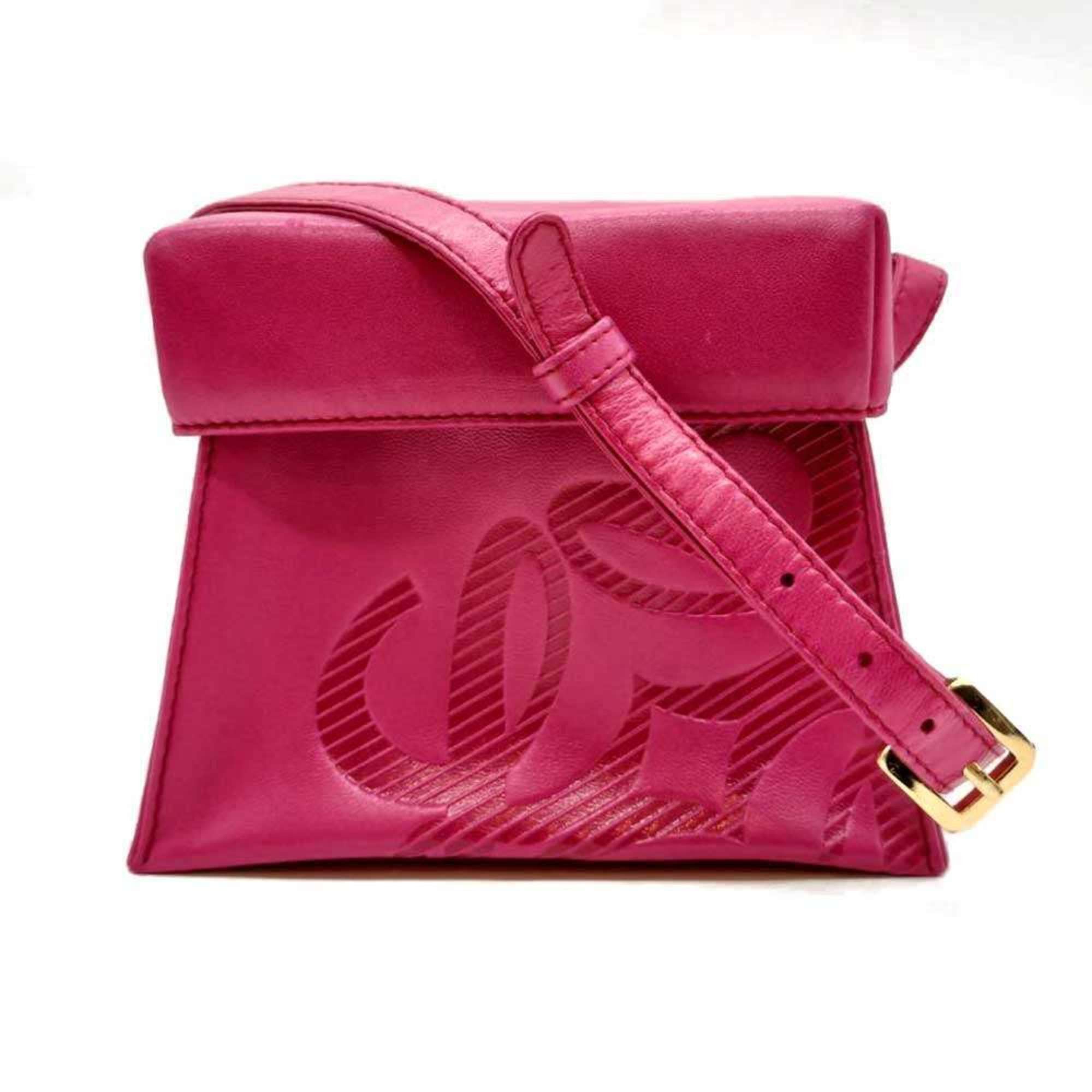 Loewe Loewe Shoulder Bag, Trapezoidal/Box Shape, Pink Lambskin Leather, Anagram Pattern, Women's LOEWE Size ONE SIZE - 1 Thumbnail