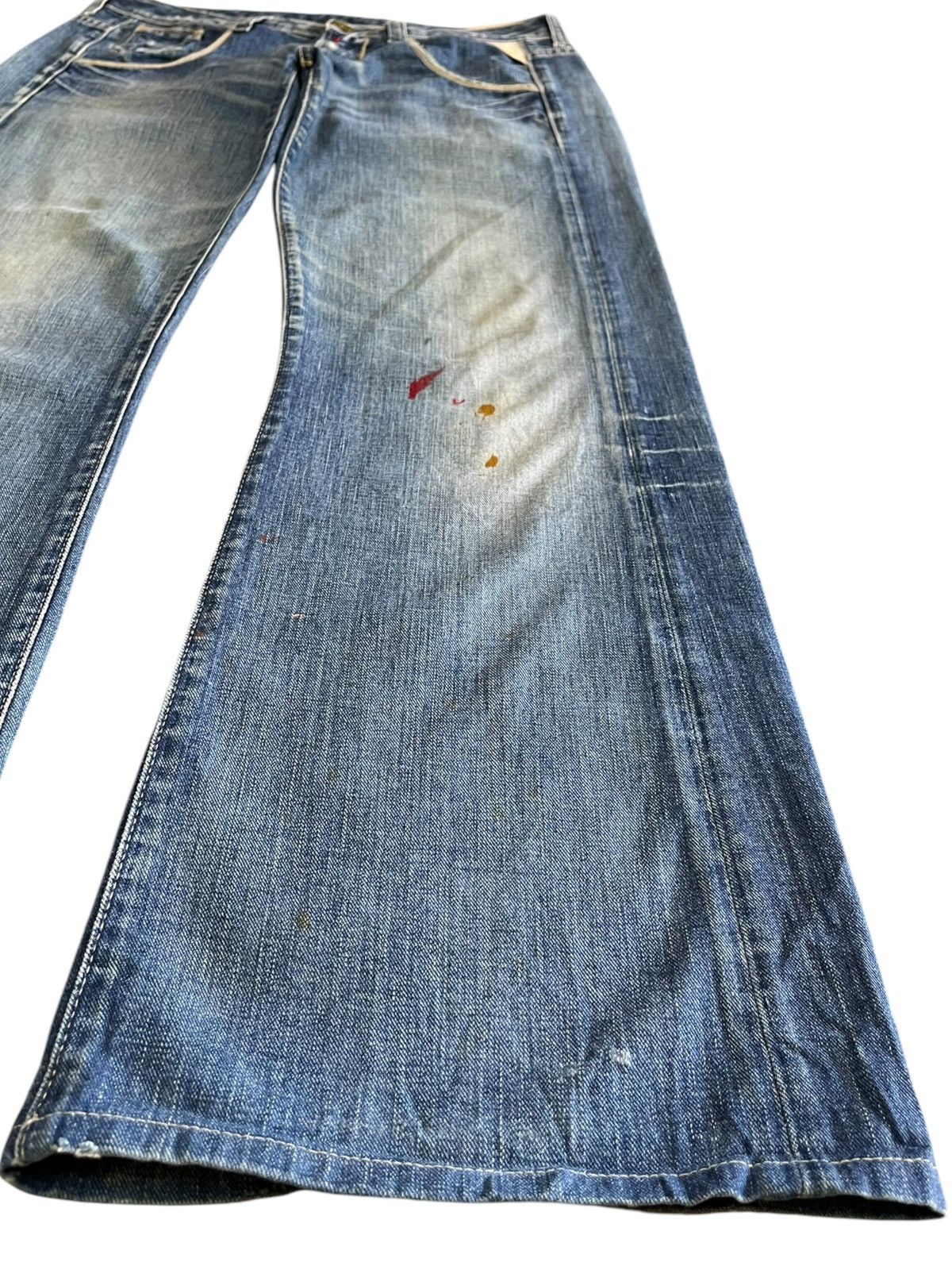 If Six Was Nine Vintage Replay Flare Faded Denim Size US 31 - 4 Thumbnail