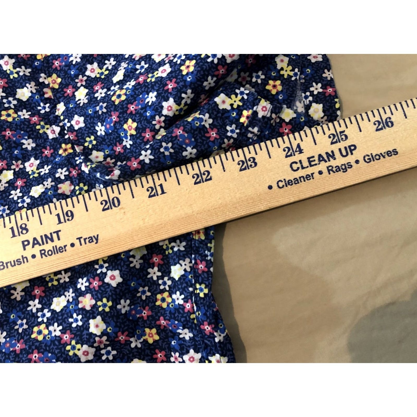 J.Crew VINTAGE? Mens J. Crew Dress Shirt L Large Navy Blue Cotton Short Sleeve Size 42R - 4 Thumbnail