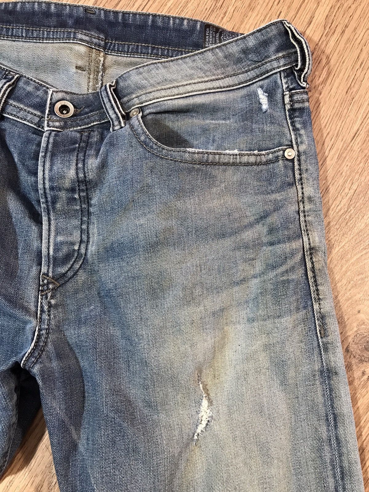 Diesel × Vintage Vintage Diesel Distressed denim pants Jeans Suze 32 Size US 32 / EU 48 - 5 Thumbnail