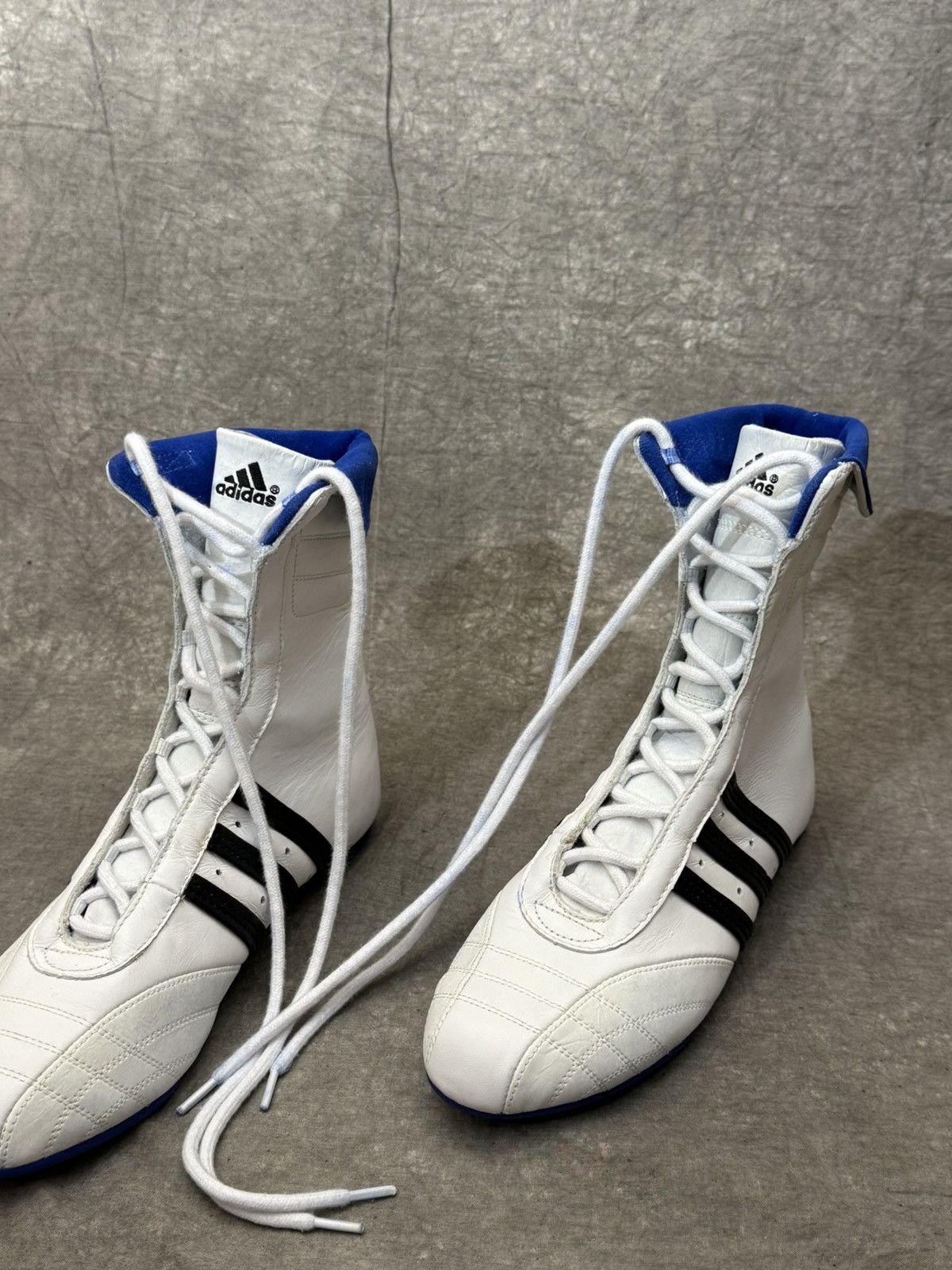 Adidas Adidas Prajna 2000s Vintage Leather Boxing Wrestling Boots Size US 7 / IT 37 - 4 Thumbnail