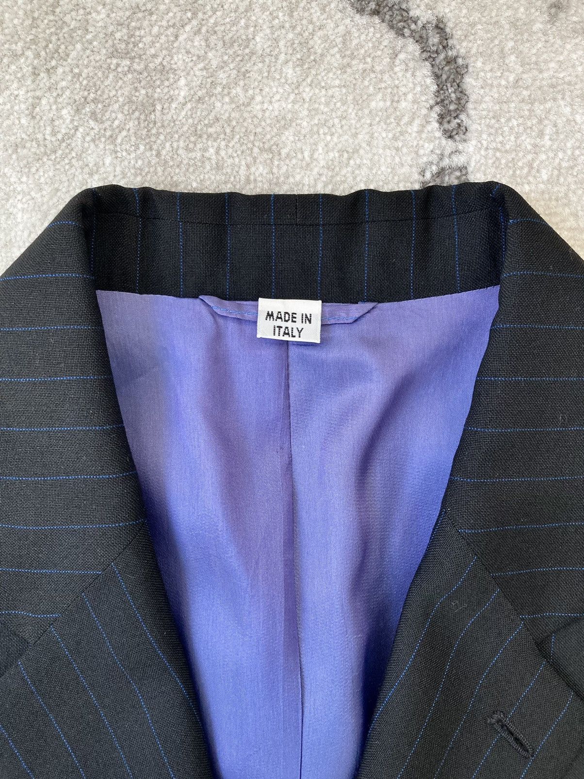 Alexander McQueen S/S 1998 “Golden Shower” Vertical Stripe Suit Size 52R - 8 Thumbnail