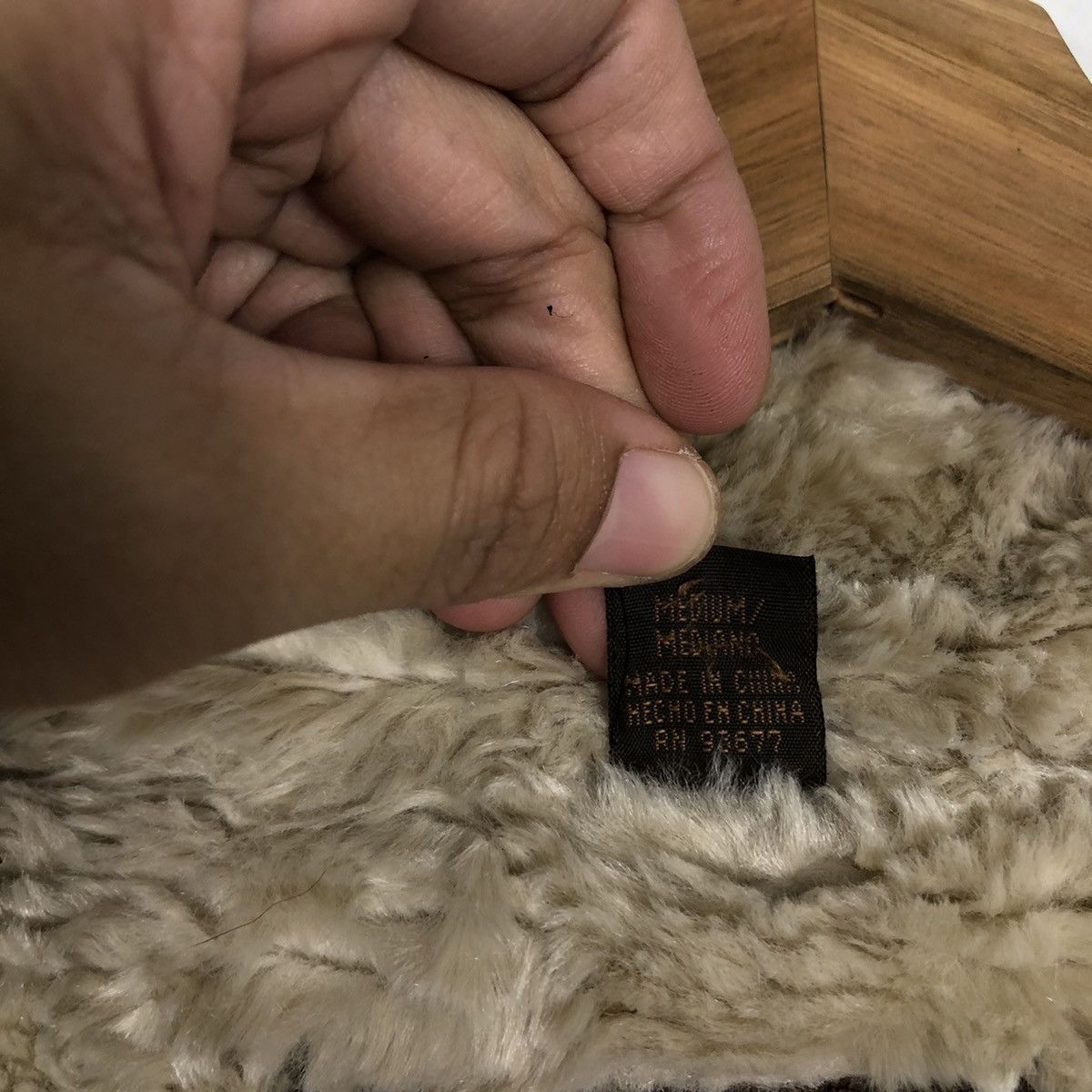 Japanese Brand 🔥Vtg Shearling Leather Jacket B 3 Military Collections Size US M / EU 48-50 / 2 - 15 Thumbnail
