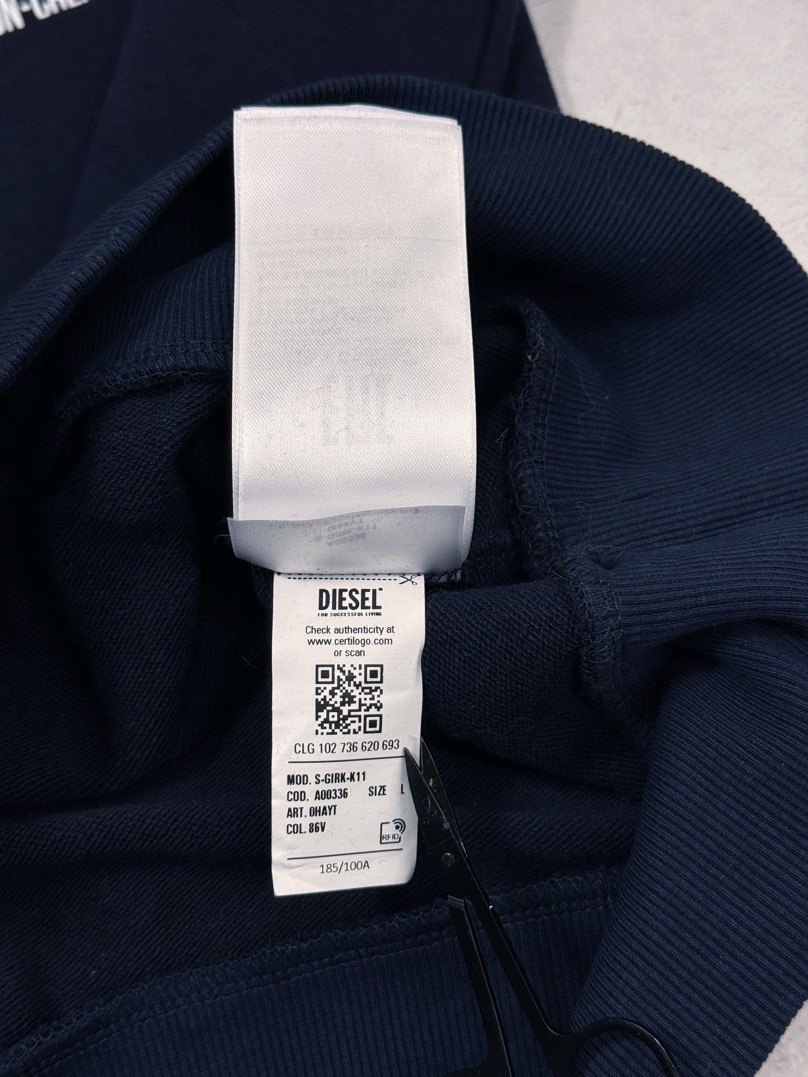 Diesel Diesel Sweatshirt Girk K11 Logo Size US L / EU 52-54 / 3 - 18 Thumbnail