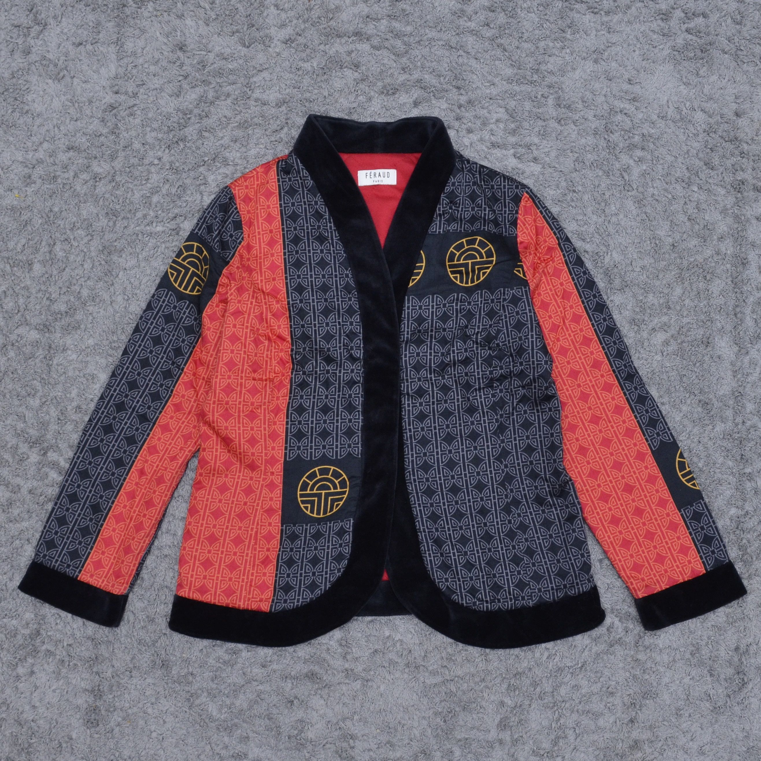 Designer × Louis Feraud × Vintage Rare Feraud Paris Japan Blazer Jacket KIMOJAMA KIMONO Size M / US 6-8 / IT 42-44 - 1 Thumbnail