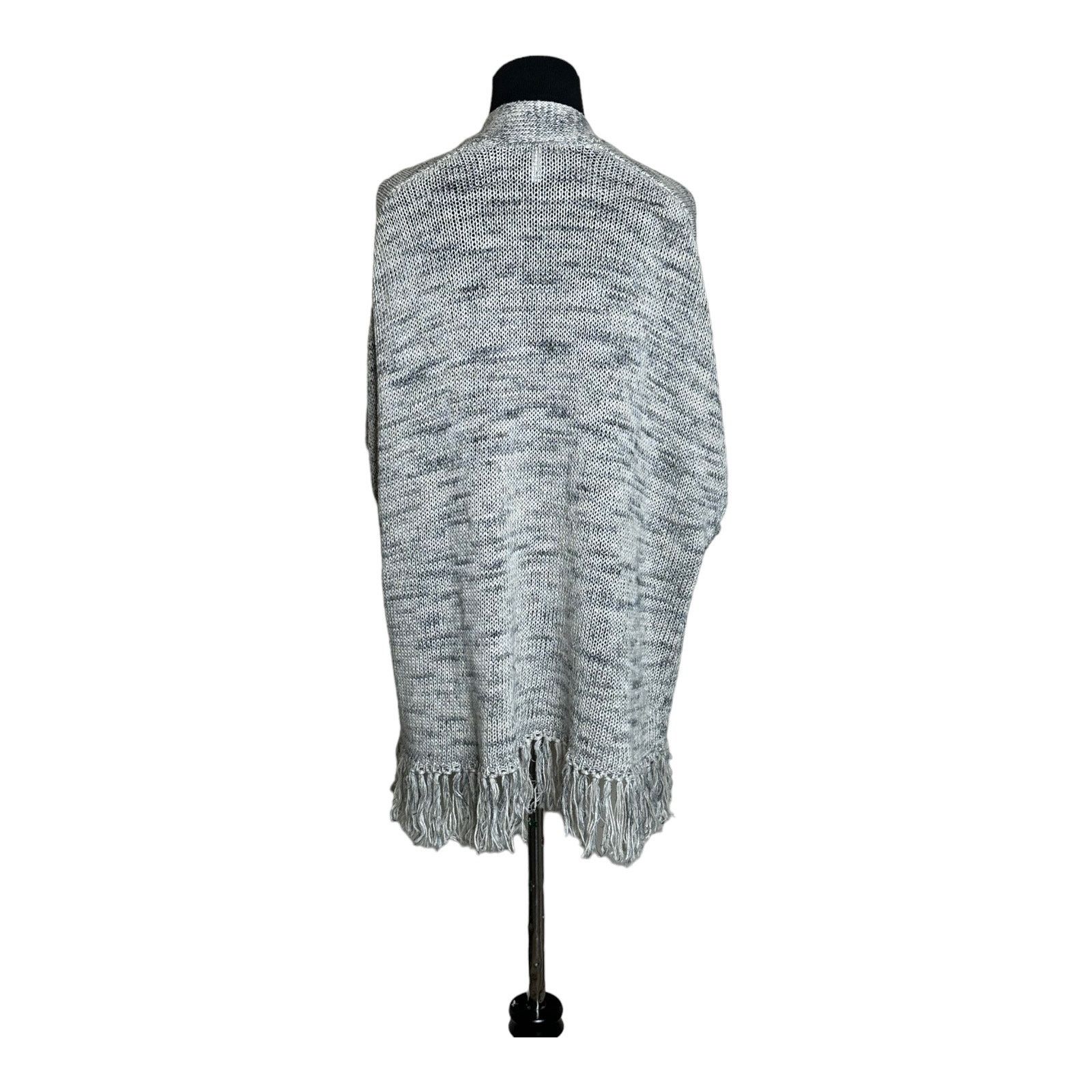 Joie Joie gray cap sleeves fringed open front cardigan size XXS Size XXS / US 00 / IT 34 - 3 Thumbnail