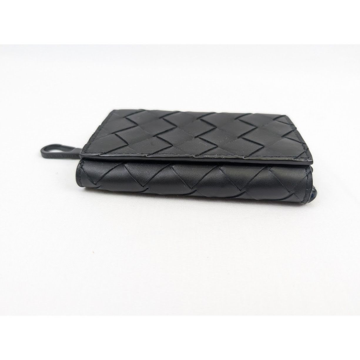 Bottega Veneta o1rshd1 Size: OS / Intreccio Light Calf Key Chain In Nero Size ONE SIZE - 3 Thumbnail
