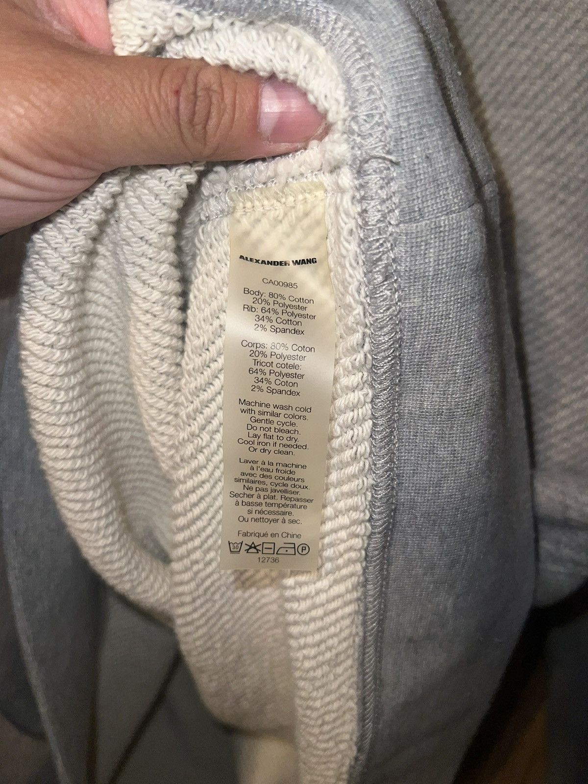 Alexander Wang Grey Alexander Wang Sweater Sz XL Size US XL / EU 56 / 4 - 3 Thumbnail