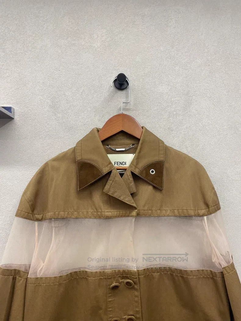Fendi Fendi Caramel sheer fabric jacket Size XXS / US 00 / IT 34 - 3 Thumbnail