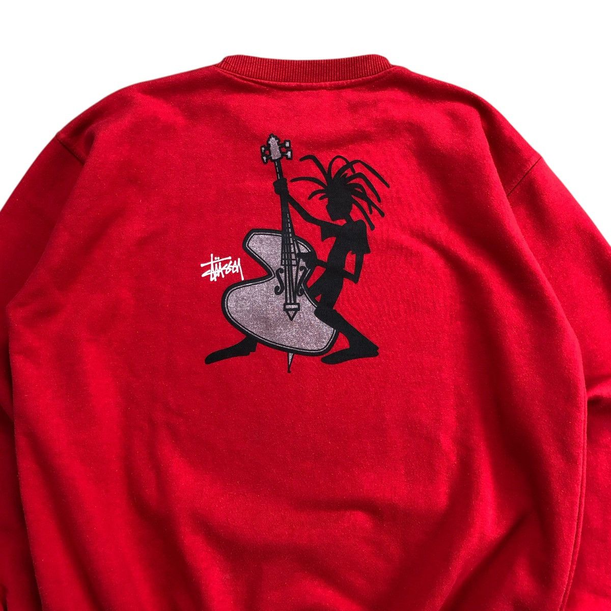 Stussy 🇺🇸 Vintage 80s Stussy Rastaman Reggae Silhouette Sweatshirt Size US L / EU 52-54 / 3 - 2 Thumbnail