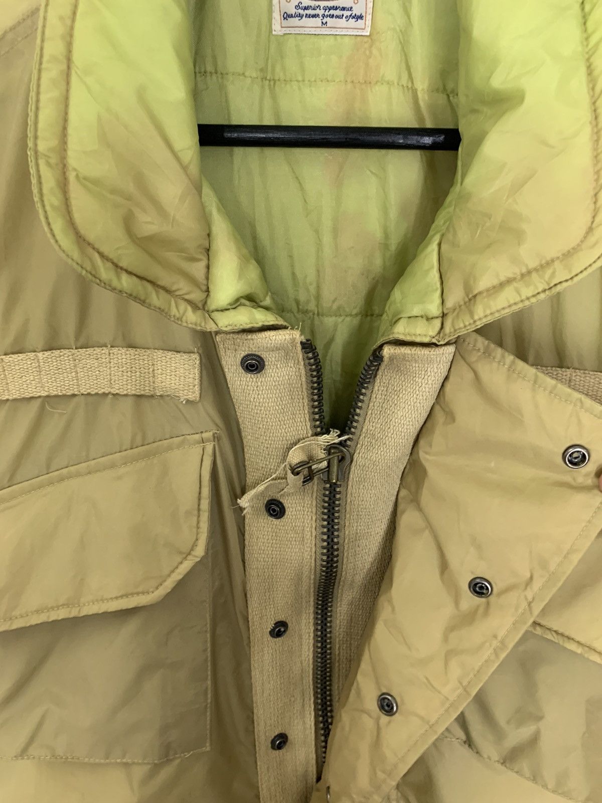 Schott Bossbat Flak Army Puffer Vest Sun Faded Size US M / EU 48-50 / 2 - 6 Thumbnail