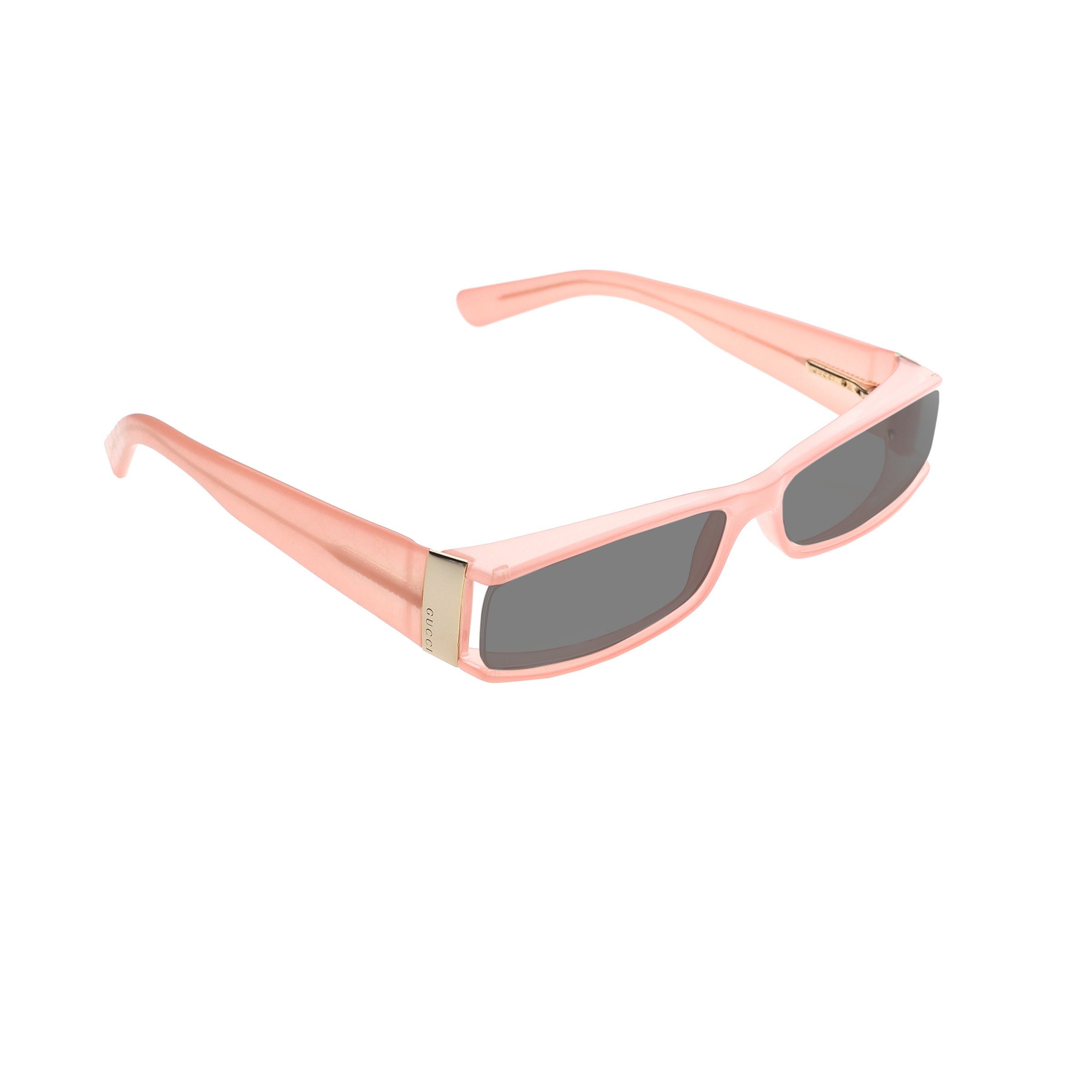 Gucci Gucci '00s Pink Monogram Rectangular Plastic Sunglasses Blk Size ONE SIZE - 2 Thumbnail