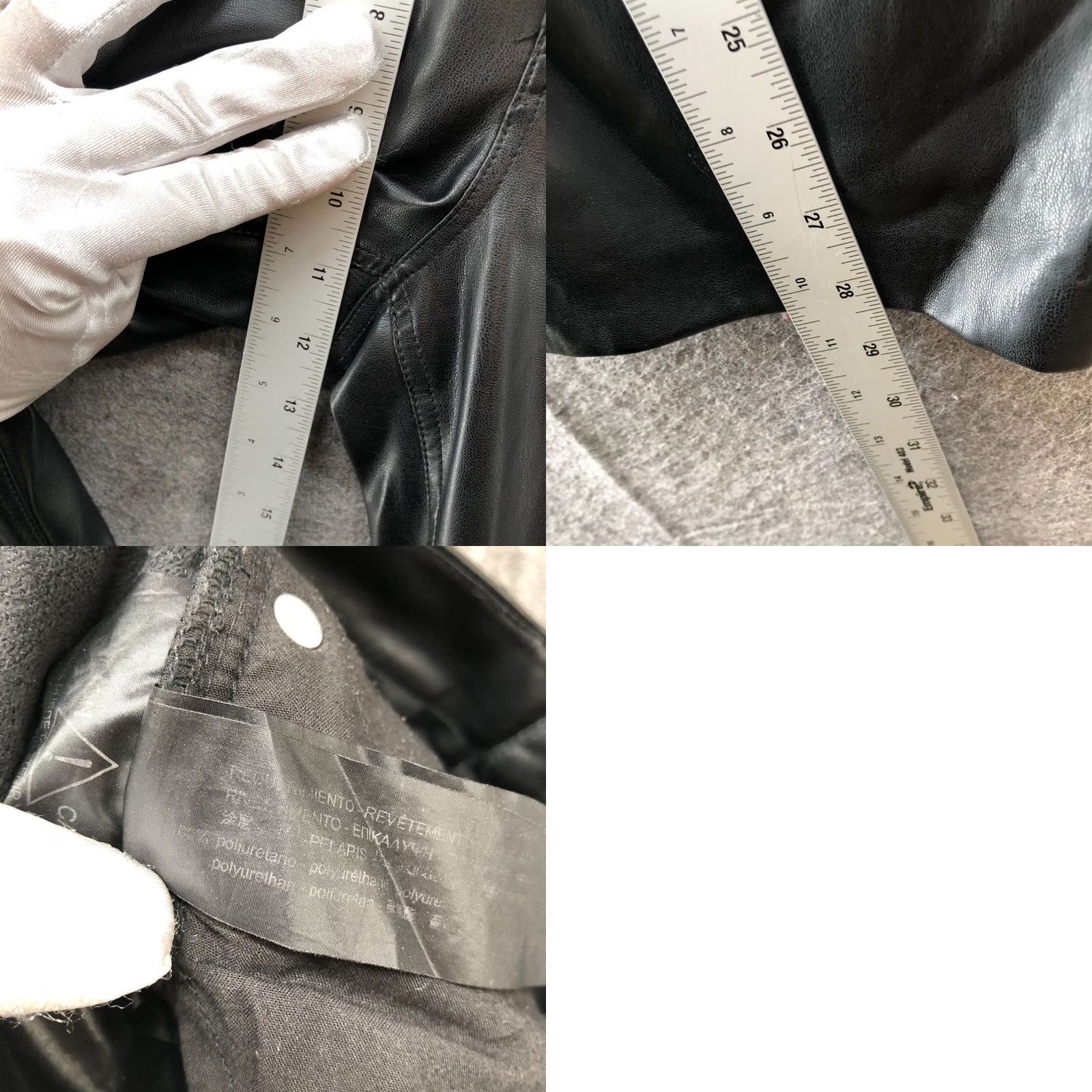 Zara Zara Faux Leather High Rise Straight Pants Womens 2 Black Relaxed Pants Size 26" / US 2 / IT 38 - 8 Thumbnail