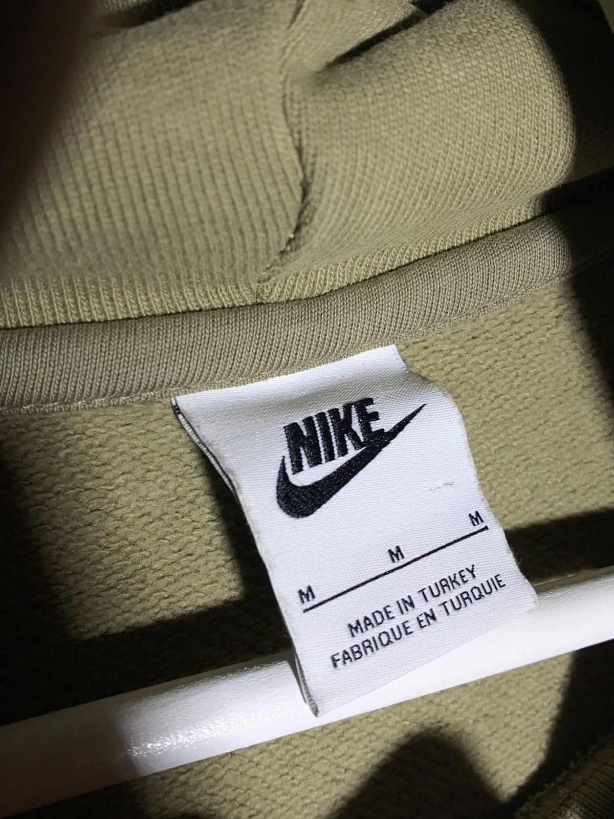 Vintage 🔥 00s NIKE SWOOSH DRIP OLIVE GREEN HOODIE STAPLE VINTAGE Size US M / EU 48-50 / 2 - 13 Thumbnail