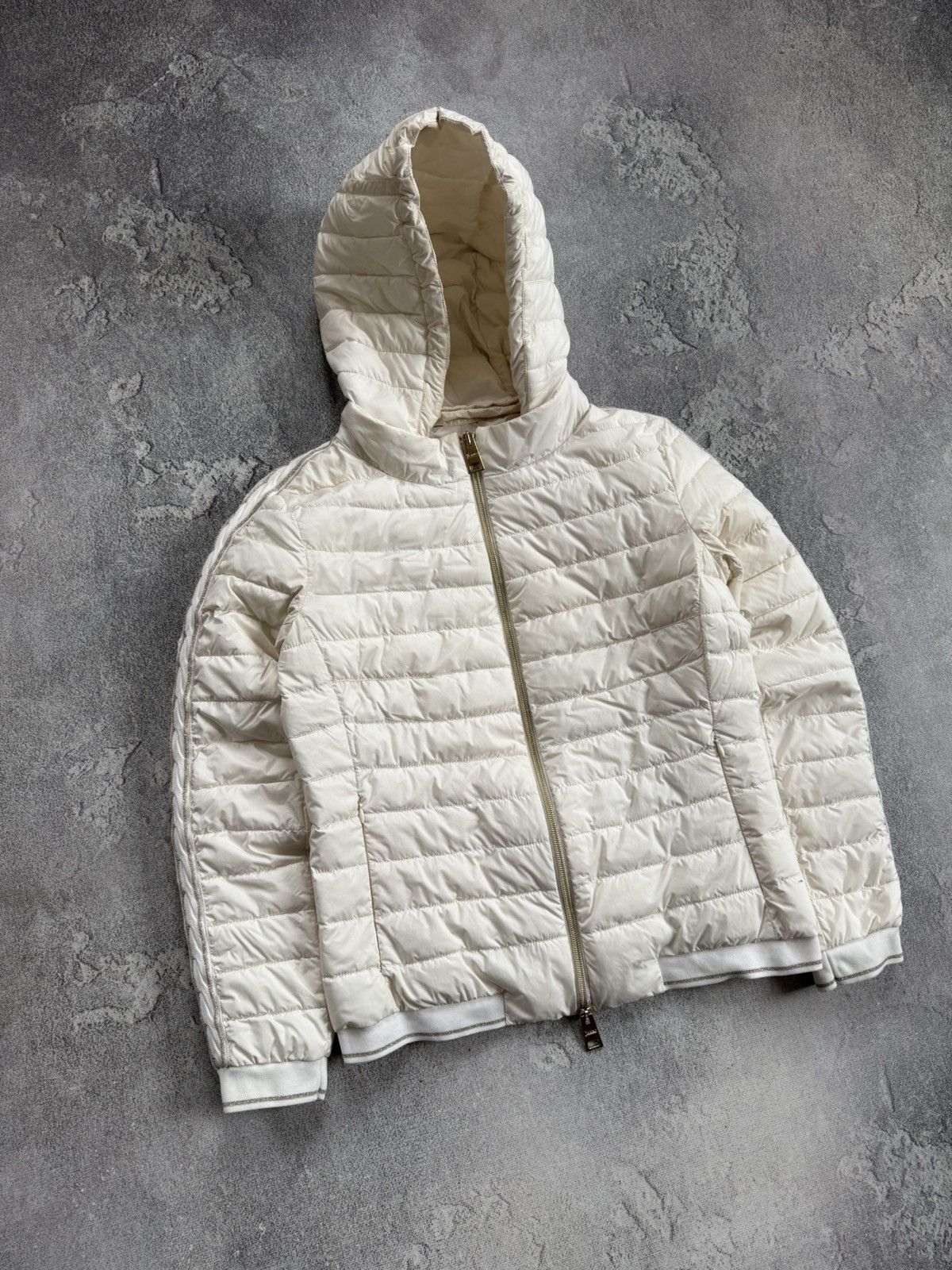 Herno HERNO Taupe Quilted Techno Down Jacket Filled Puffer Coat 42 Size M / US 6-8 / IT 42-44 - 2 Thumbnail