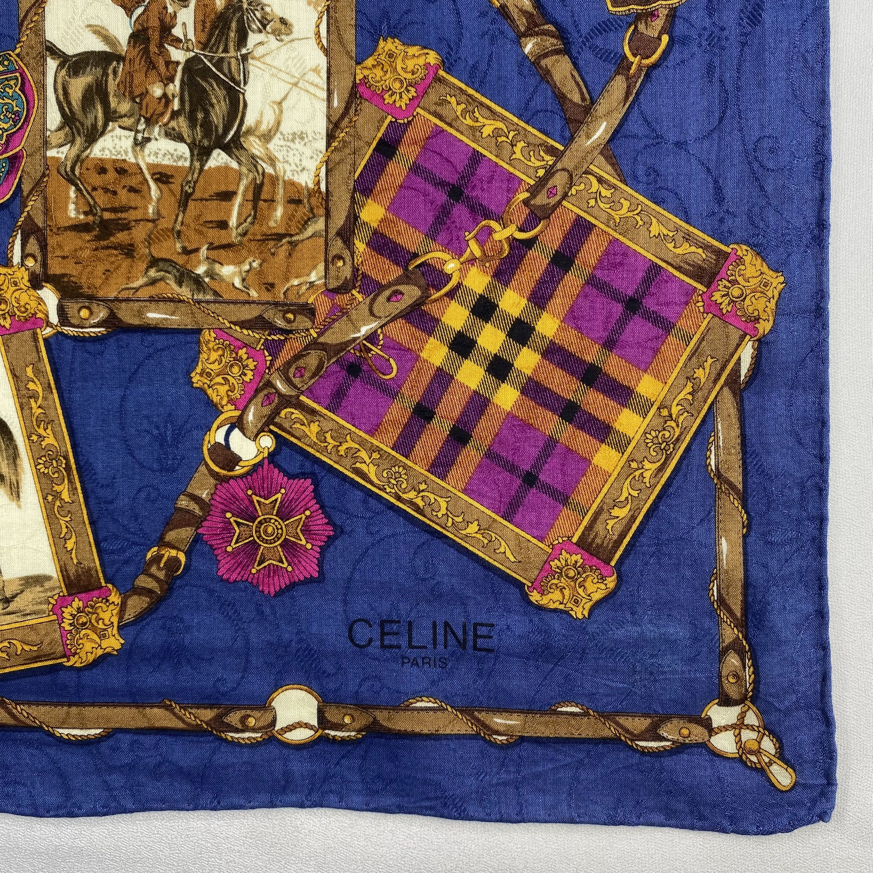 Celine × Vintage Celine Handkerchief / Neckerchief / Bandana-P1036 Size ONE SIZE - 3 Thumbnail