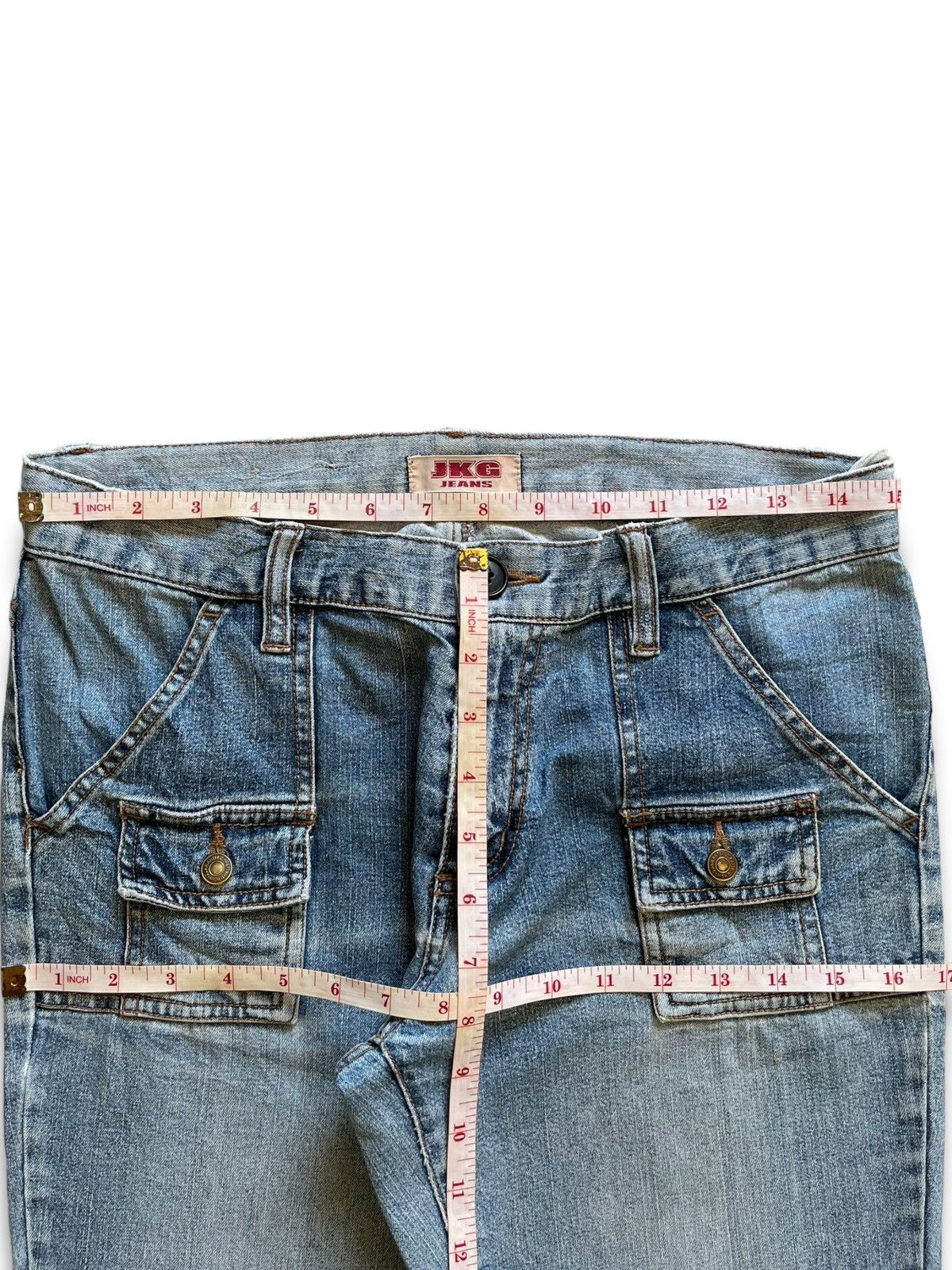 Japanese Brand Vintage Japanese Brand Faded Wash Flare Jeans Size 30" / US 8 / IT 44 - 11 Thumbnail