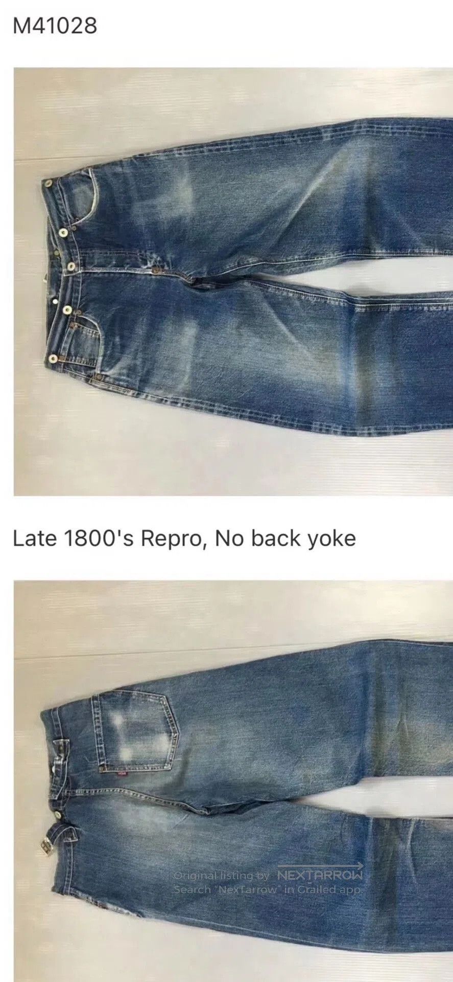RRL Ralph Lauren vintage sugar cane straight leg jeans. Size US 30 / EU 46 - 9 Thumbnail
