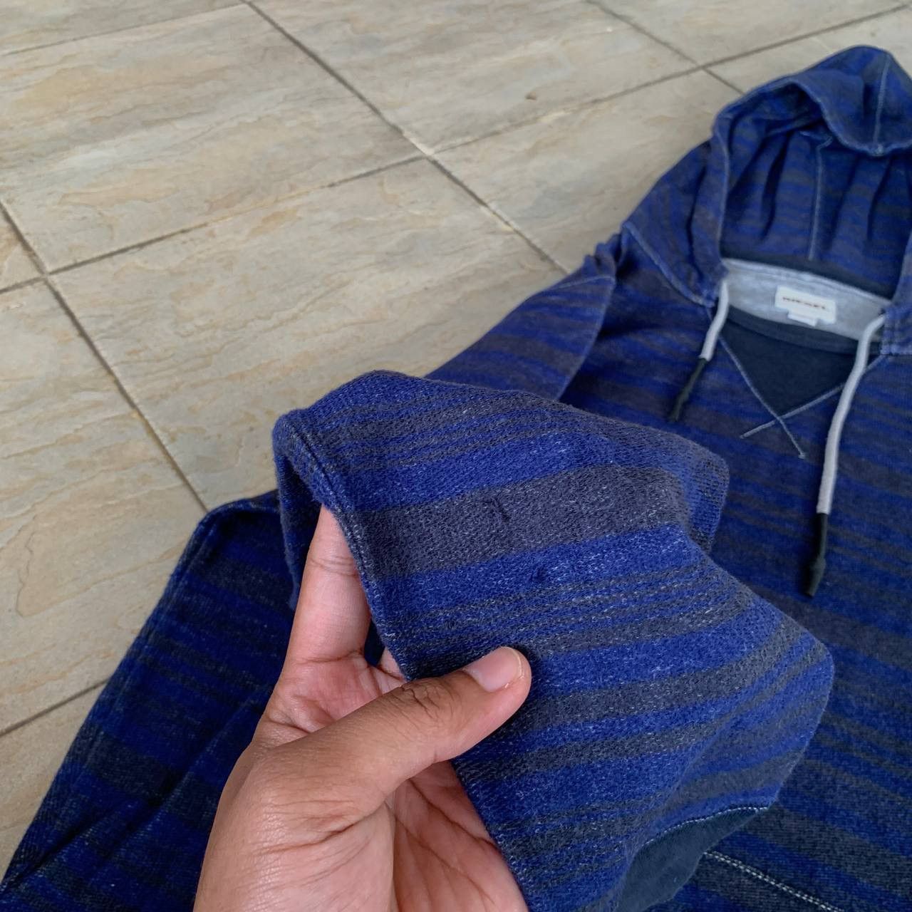 Diesel DIESEL Striped Hoodie Size US M / EU 48-50 / 2 - 11 Thumbnail