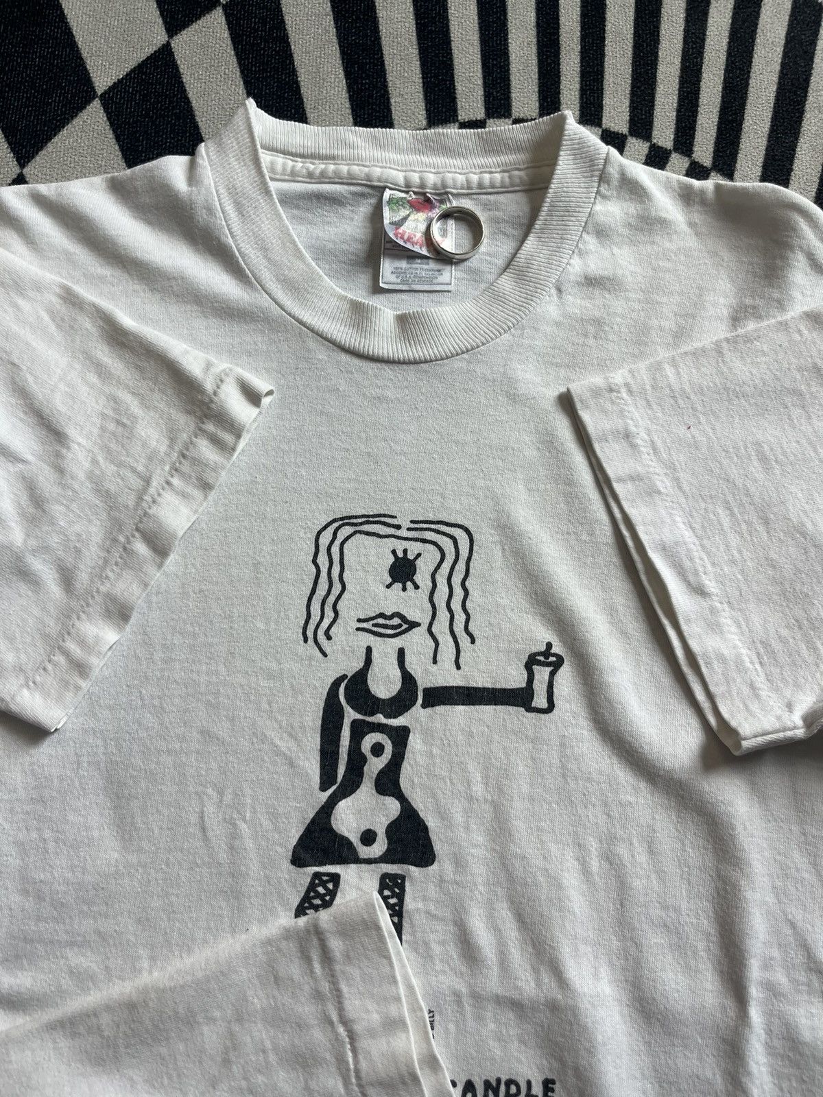 Arts & Science Vintage RENT Will You Light My Candle by Billy 90’s Tshirt Size US M / EU 48-50 / 2 - 8 Thumbnail