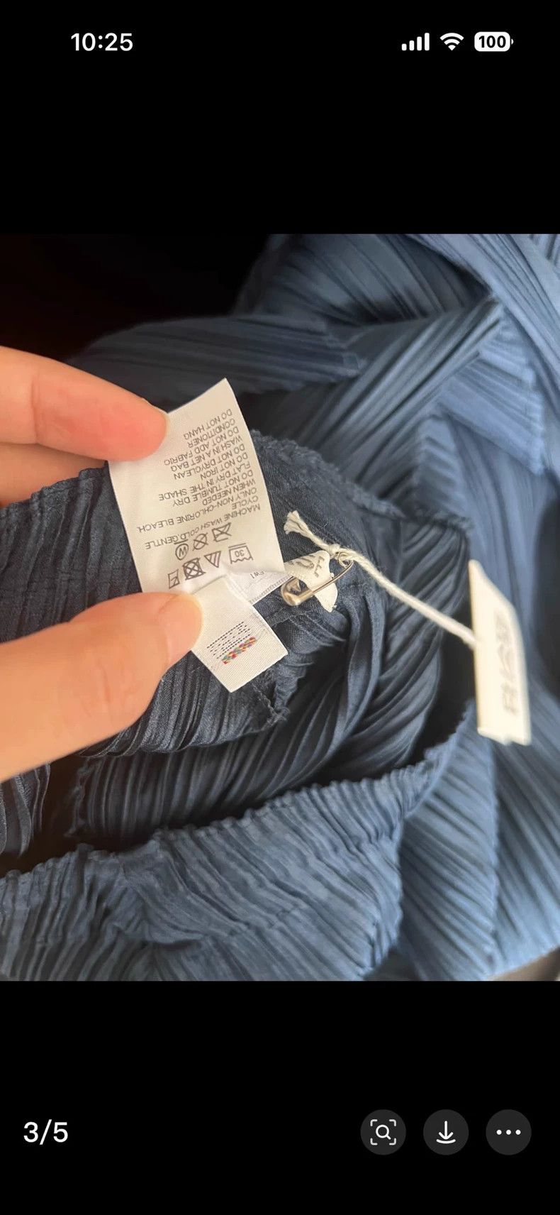 Issey Miyake issey miyake size:3 Navy blue kelp pants Size 42" / US 20 - 3 Thumbnail