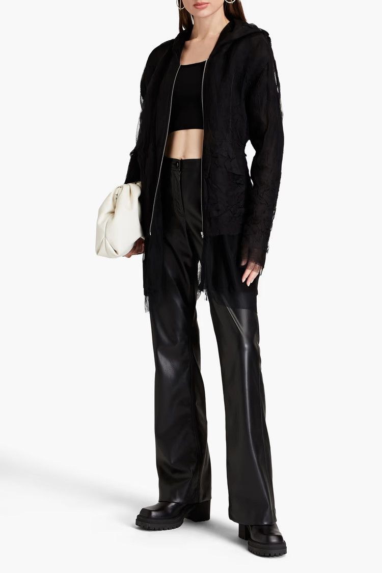 Maison Margiela o1y0625 Hooded Jacket in Black Size XS / US 0-2 / IT 36-38 - 4 Thumbnail