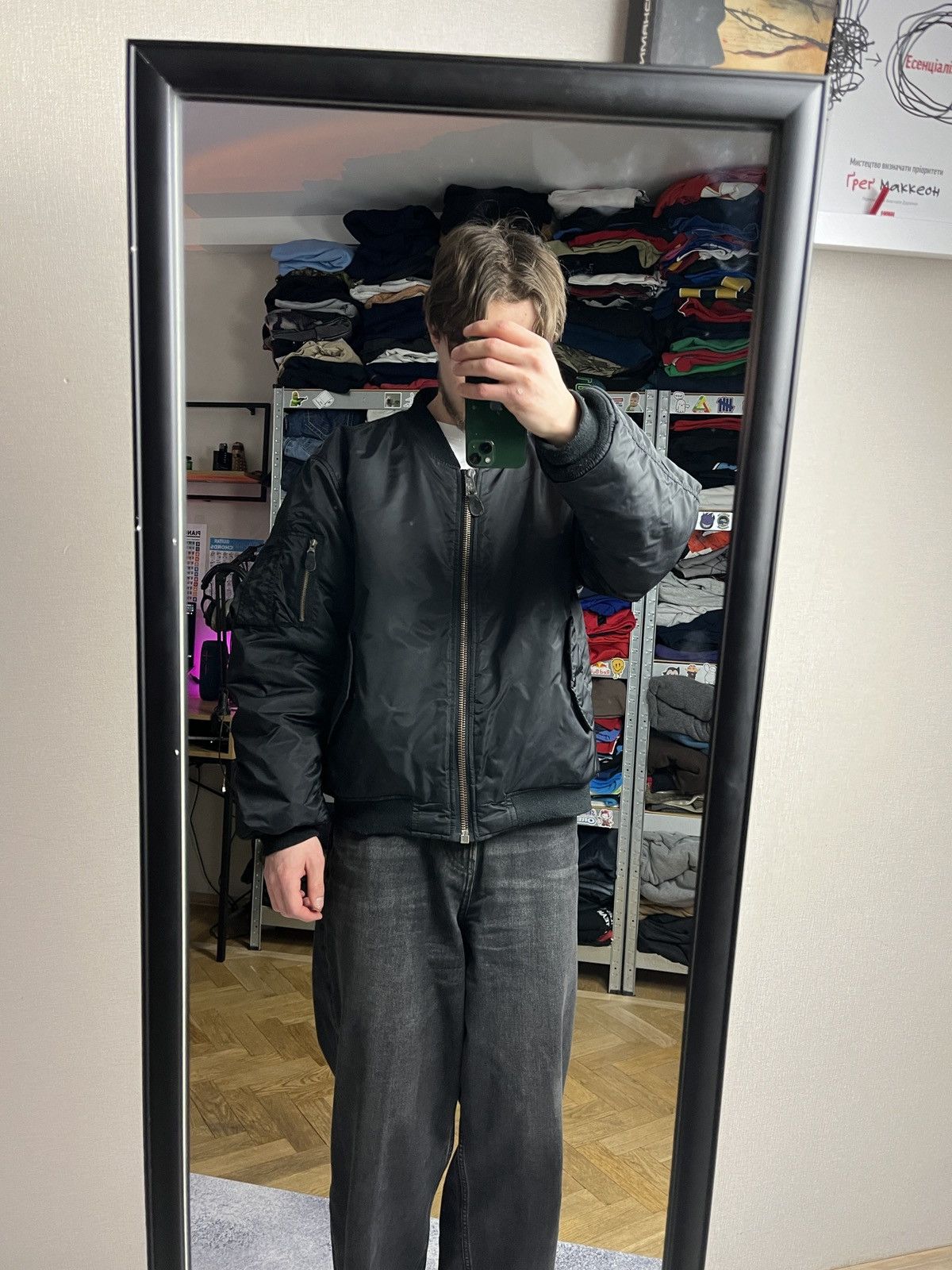 Vintage Vintage Y2k Flyer’s Man Intermediate MA-1 Bomber Jacket Rare Size US L / EU 52-54 / 3 - 2 Thumbnail