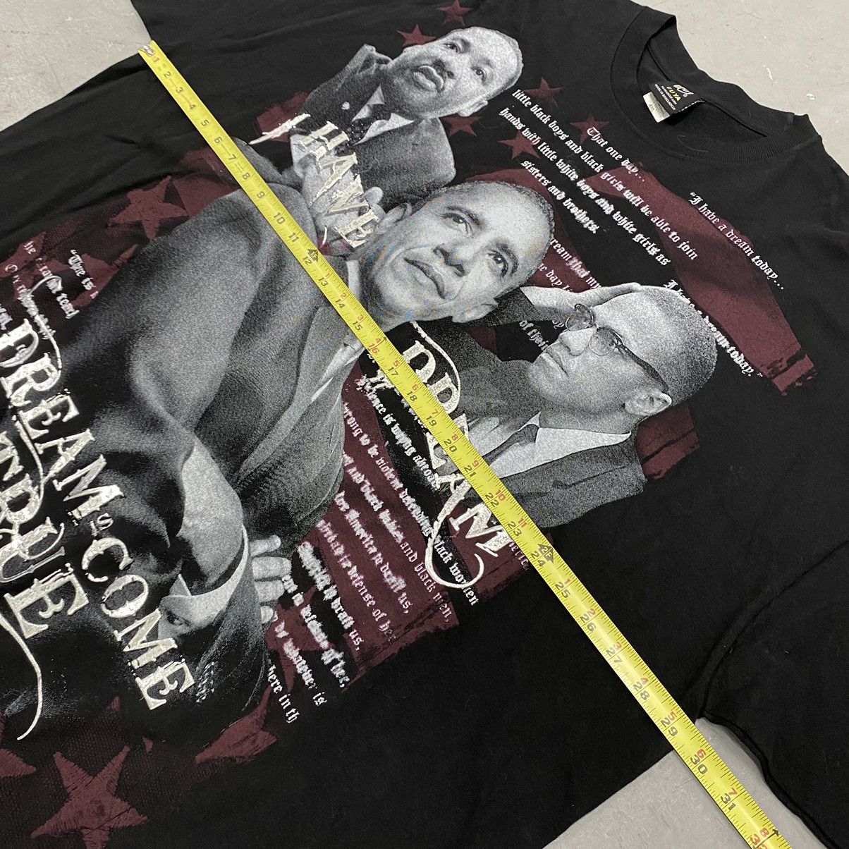 Rap Tees × Vintage Vintage Y2K Obama MLK Malcolm X Big Print Rap Tee AOP Size US XXL / EU 58 / 5 - 2 Thumbnail