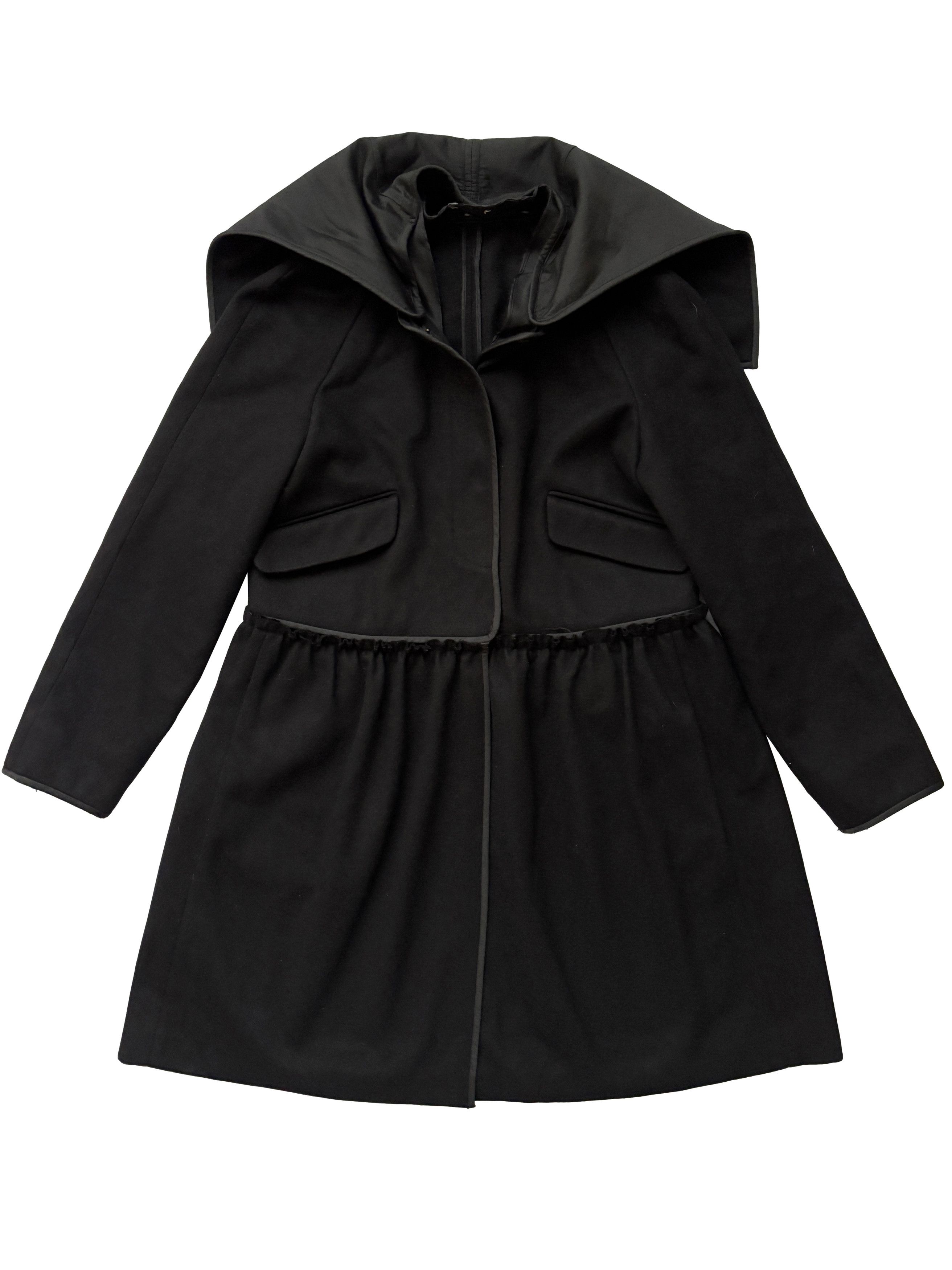Miu Miu ⚡️QUICK SALE⚡️2008 Miu Miu Black Coat Removable Hood Size M / US 6-8 / IT 42-44 - 3 Thumbnail