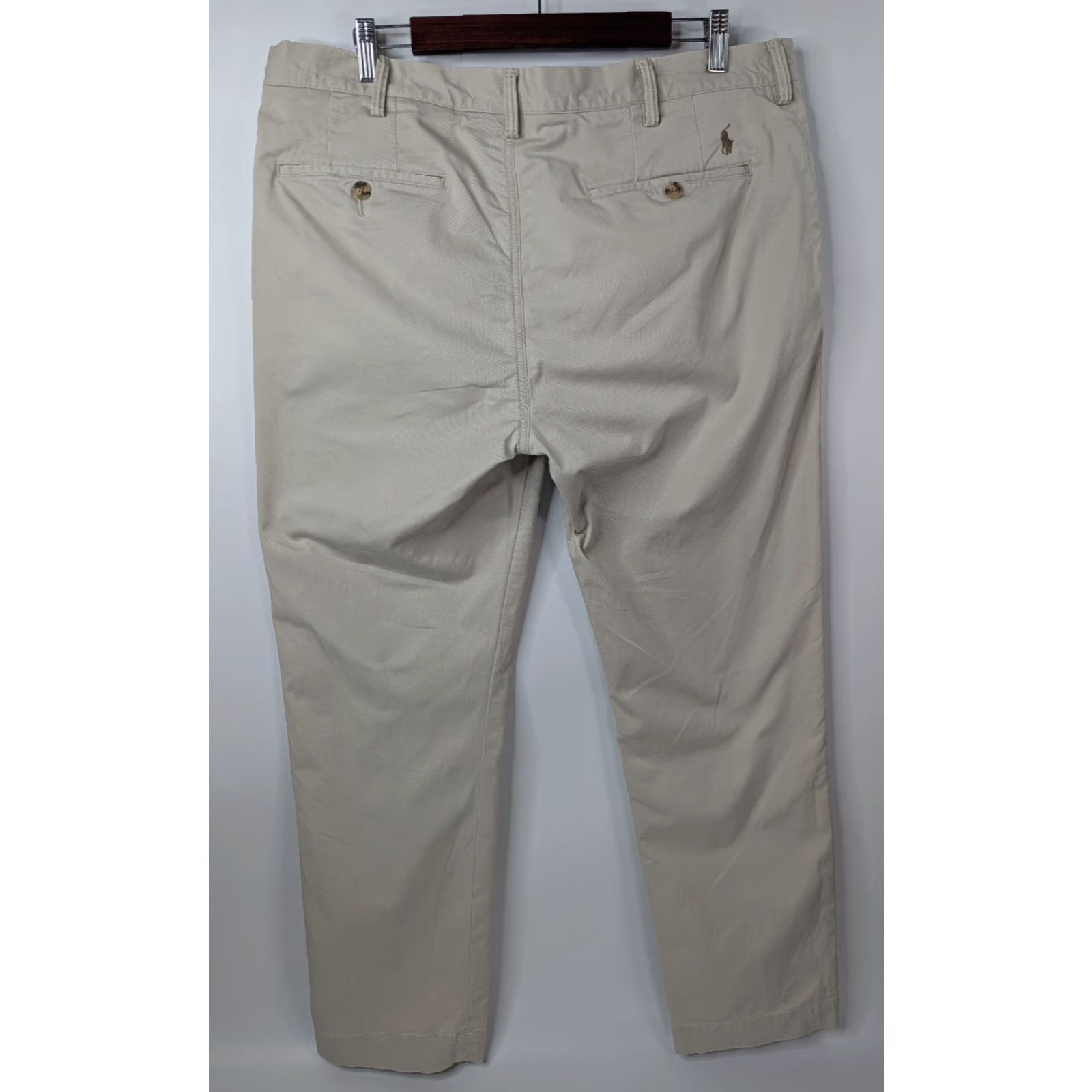 Polo Ralph Lauren Polo Ralph Lauren Pants Mens 36x30 Beige Khaki Chino Straight Fit Stretch Pocket Zipper Button Logo Casual Formal Business City Preppy Mens Size US M / EU 48-50 / 2 - 4 Thumbnail