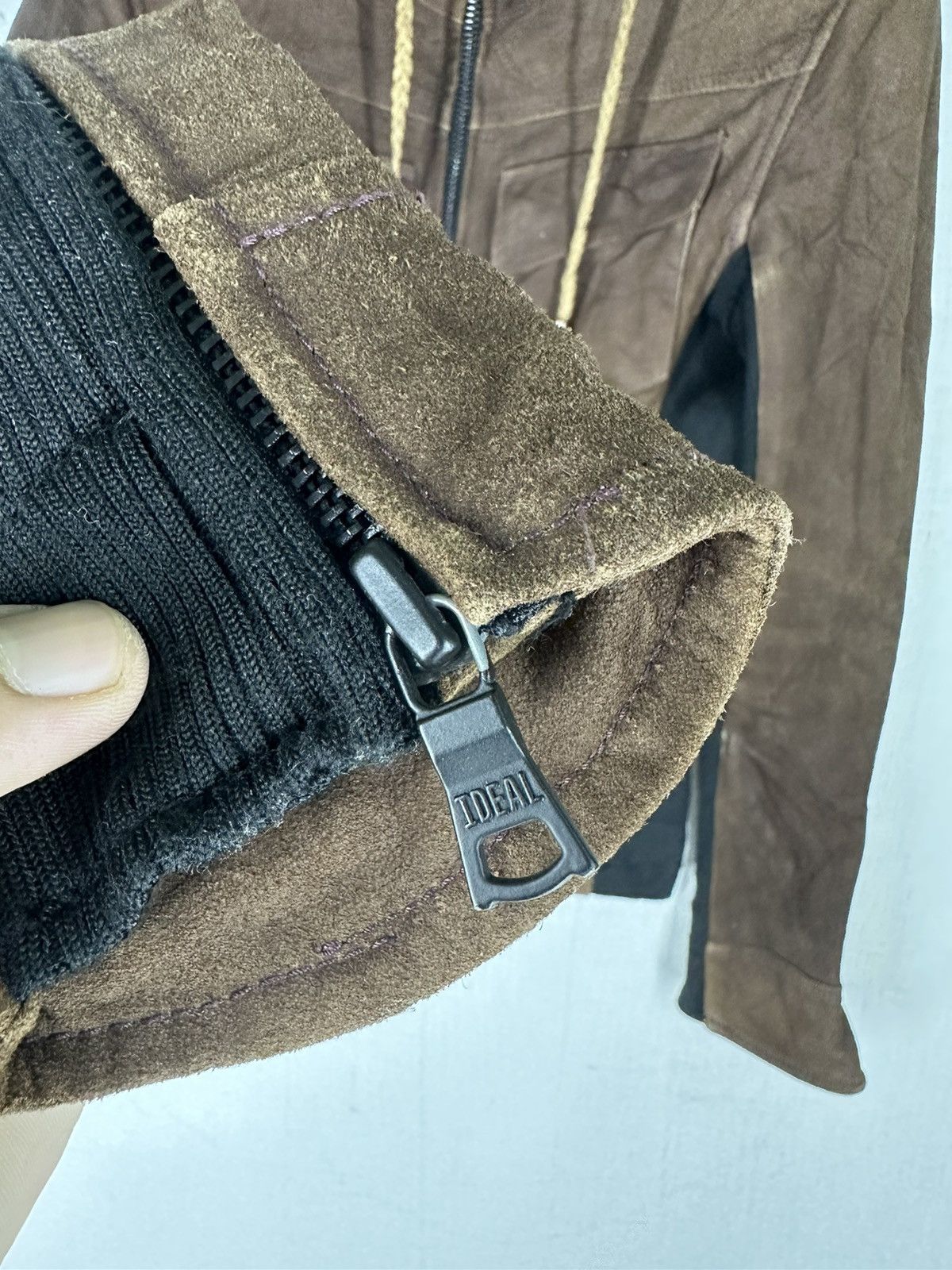 BUFFALO BOBS Buffalo Bobs Zipper Hoodie Leather Jacket Size US XS / EU 42 / 0 - 5 Thumbnail