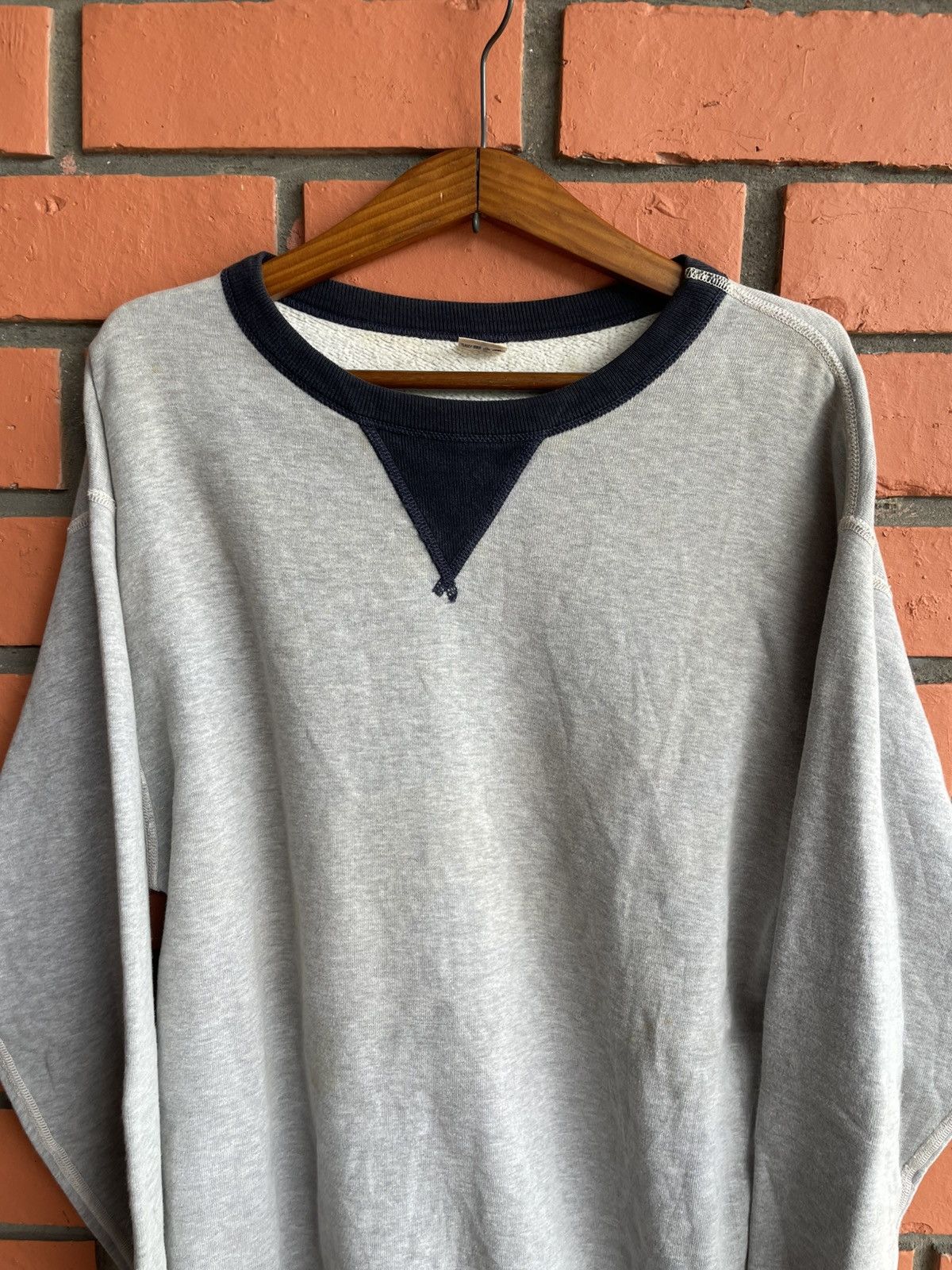 The Flat Head The Flat Head japan Two-tone LoopWheeler Sweatshirt pullover Size US M / EU 48-50 / 2 - 3 Thumbnail