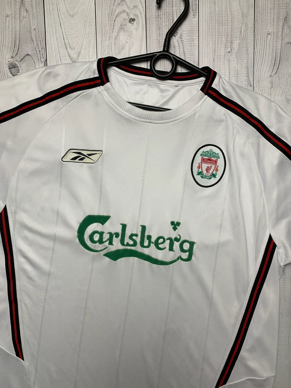 Reebok × Vintage Vintage Reebok Liverpool soccer jersey size XL carlsberg Size US XL / EU 56 / 4 - 2 Thumbnail