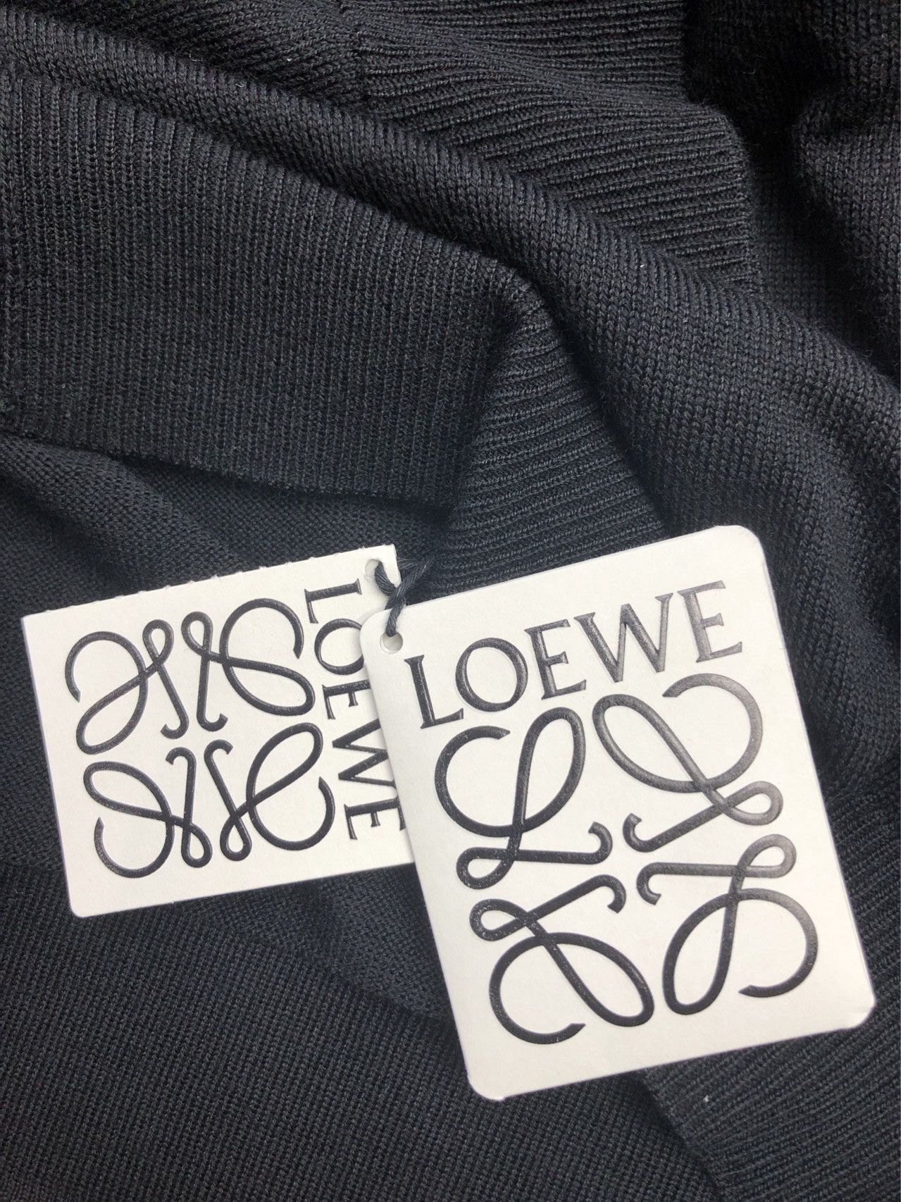 Loewe Loewe V-neck Loose Long Sleeve Knitwear Men Black K26WX Size US M / EU 48-50 / 2 - 9 Thumbnail