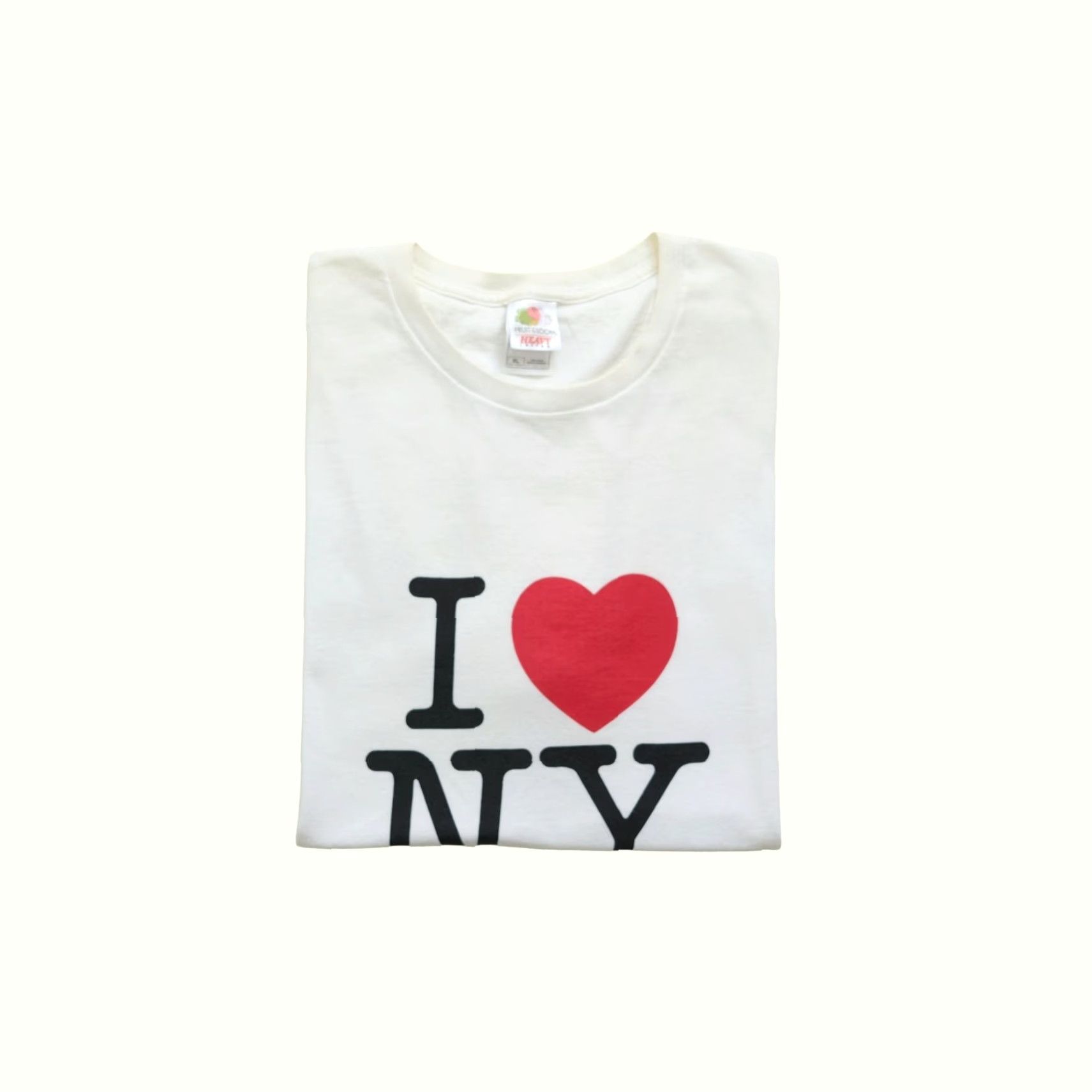 Fruit Of The Loom VINTAGE Fruit of the Loom I Love New York Art VTG 90s Retro Graphic White T Shirt XL Mens Size US XL / EU 56 / 4 - 2 Thumbnail