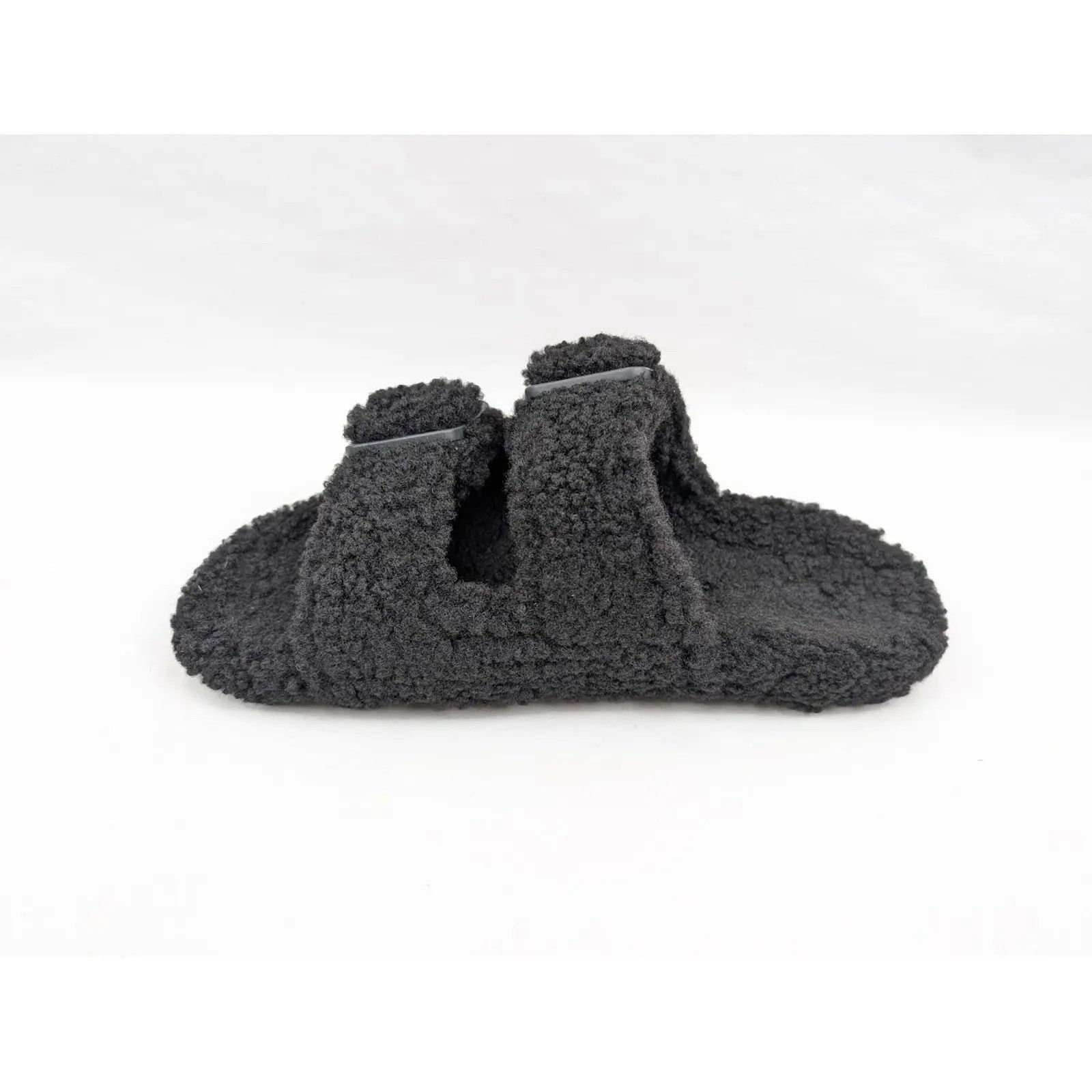Balenciaga o1rshd1 Furry Shearling Mallorca Sandals in Black Size US 8 / EU 41 - 8 Thumbnail