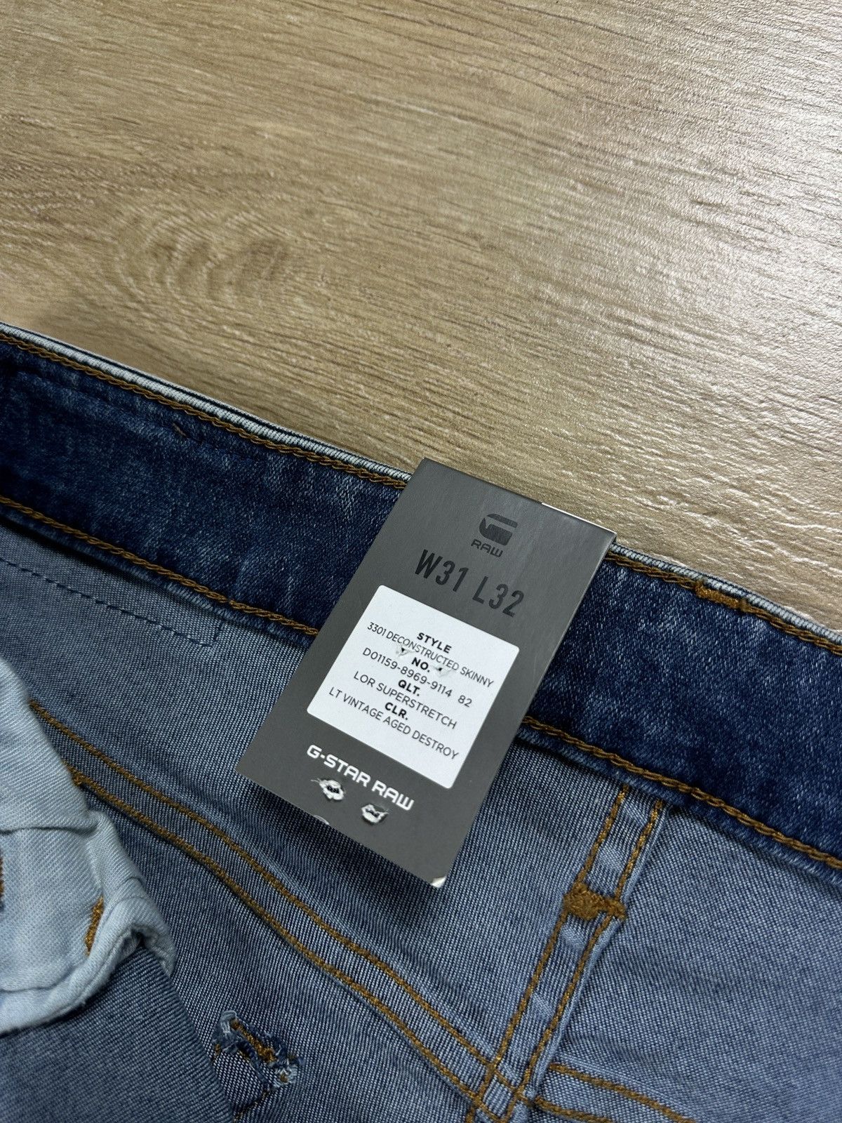 G-Star NEW!!! G-Star Raw 3301 Deconstructed Skinny Denim Jeans Size US 31 - 5 Thumbnail