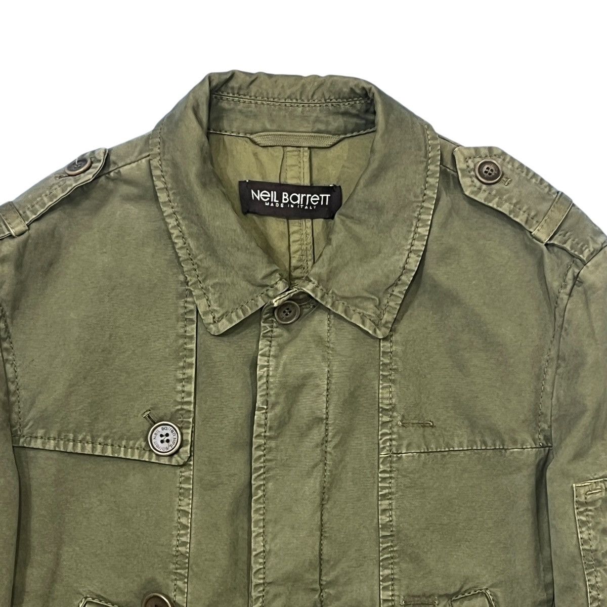 Neil Barrett NEIL BARRETT Cotton Military Coat Size XS / US 0-2 / IT 36-38 - 2 Thumbnail