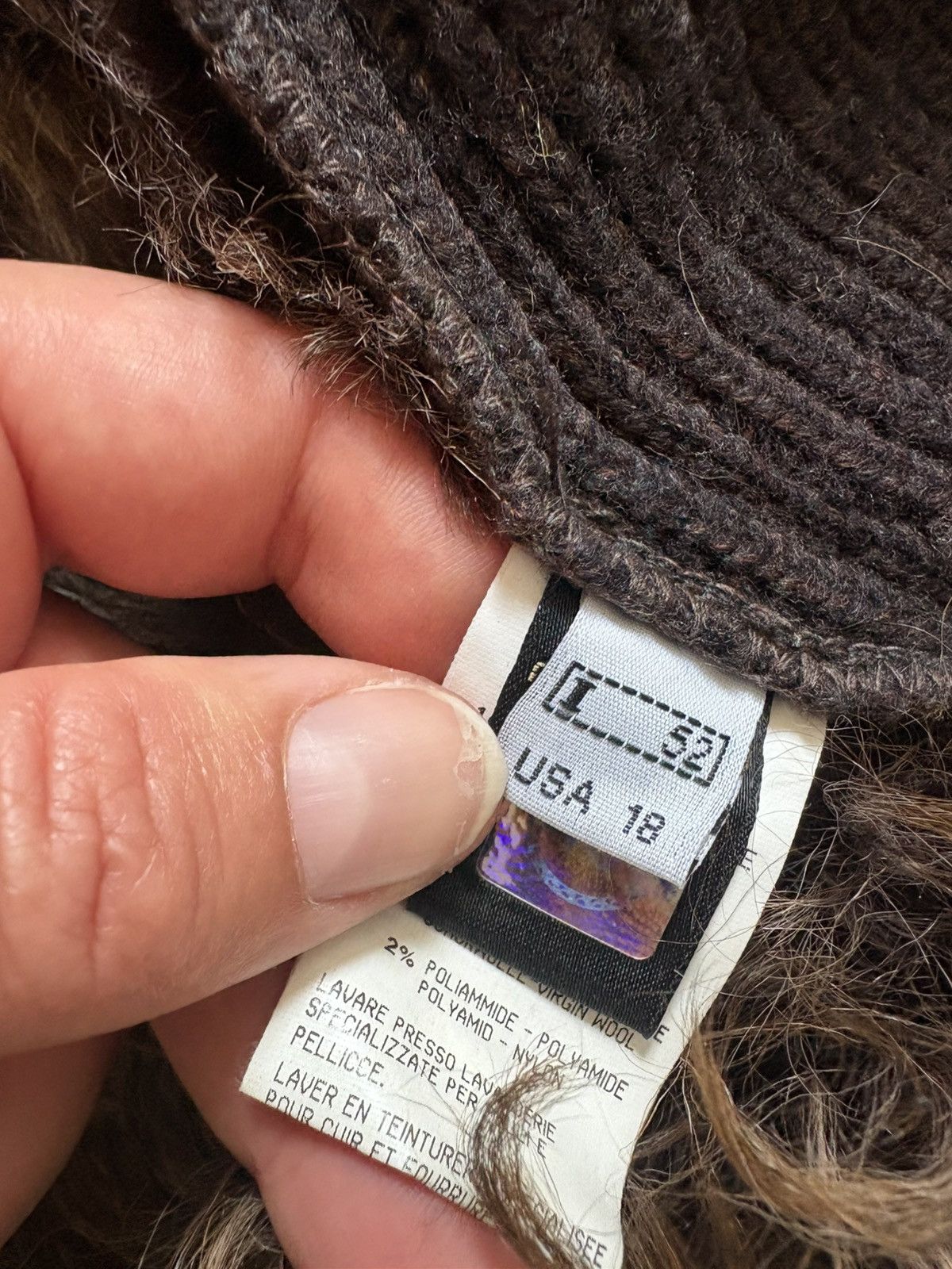 Cavalli Class 100% sheep skin coat IT 52 , 100% virgin wool Size US L / EU 52-54 / 3 - 10 Thumbnail