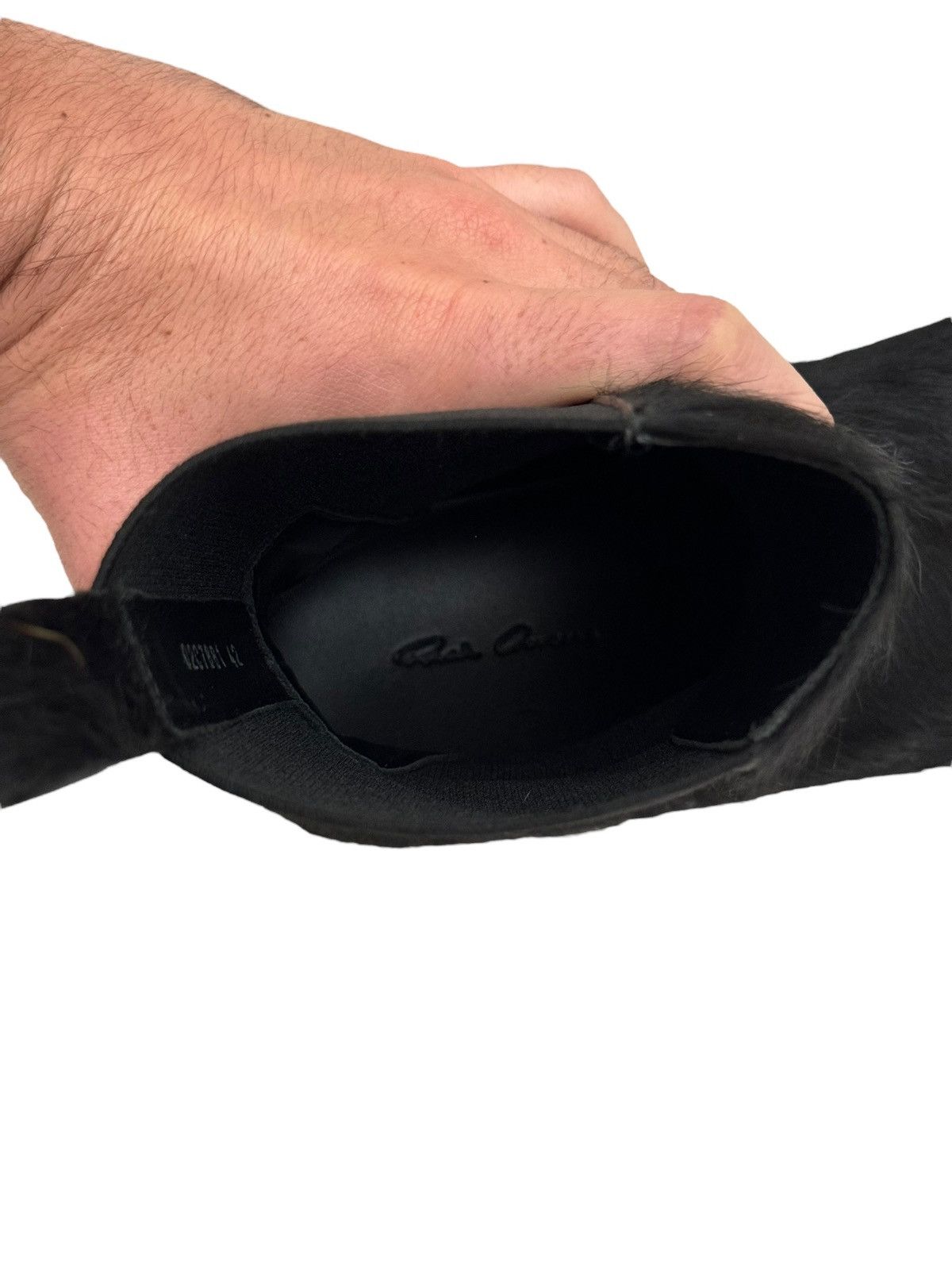 Rick Owens Sz42 SS22 Strobe Fur Black Clear Beatle Bozo Tractor Size US 9 / EU 42 - 13 Thumbnail