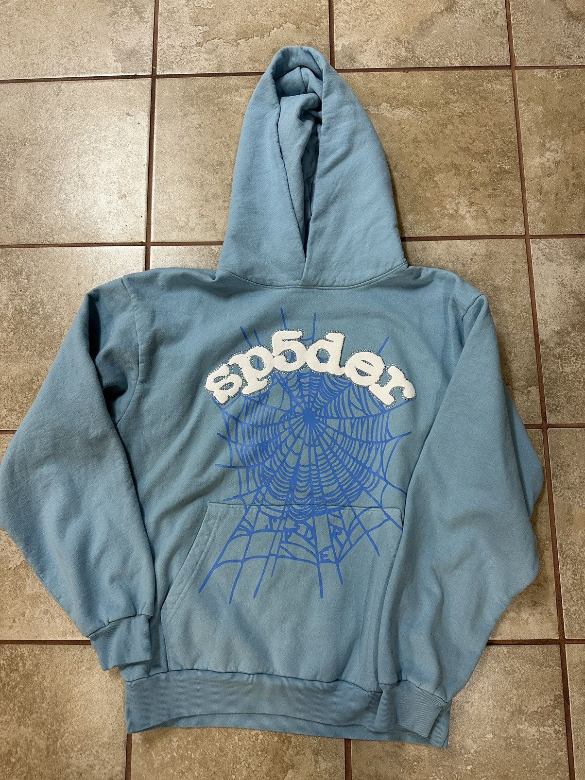 Spider Worldwide SPIDER BLUE HOODIE | Grailed