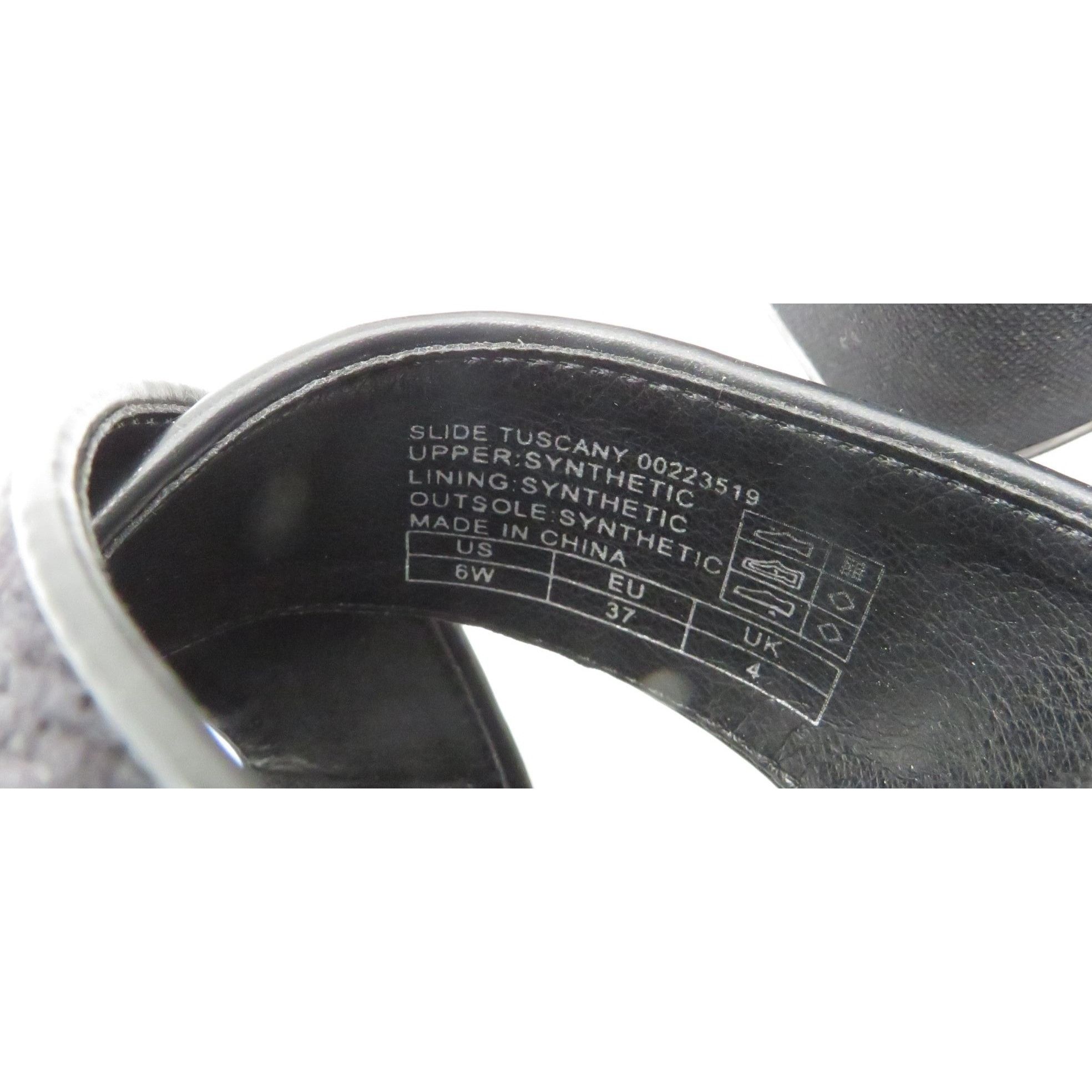 Other City Chic Women’s Black Heeled Slide Sandals With Cross-Stra Size US 6 / IT 36 - 6 Thumbnail