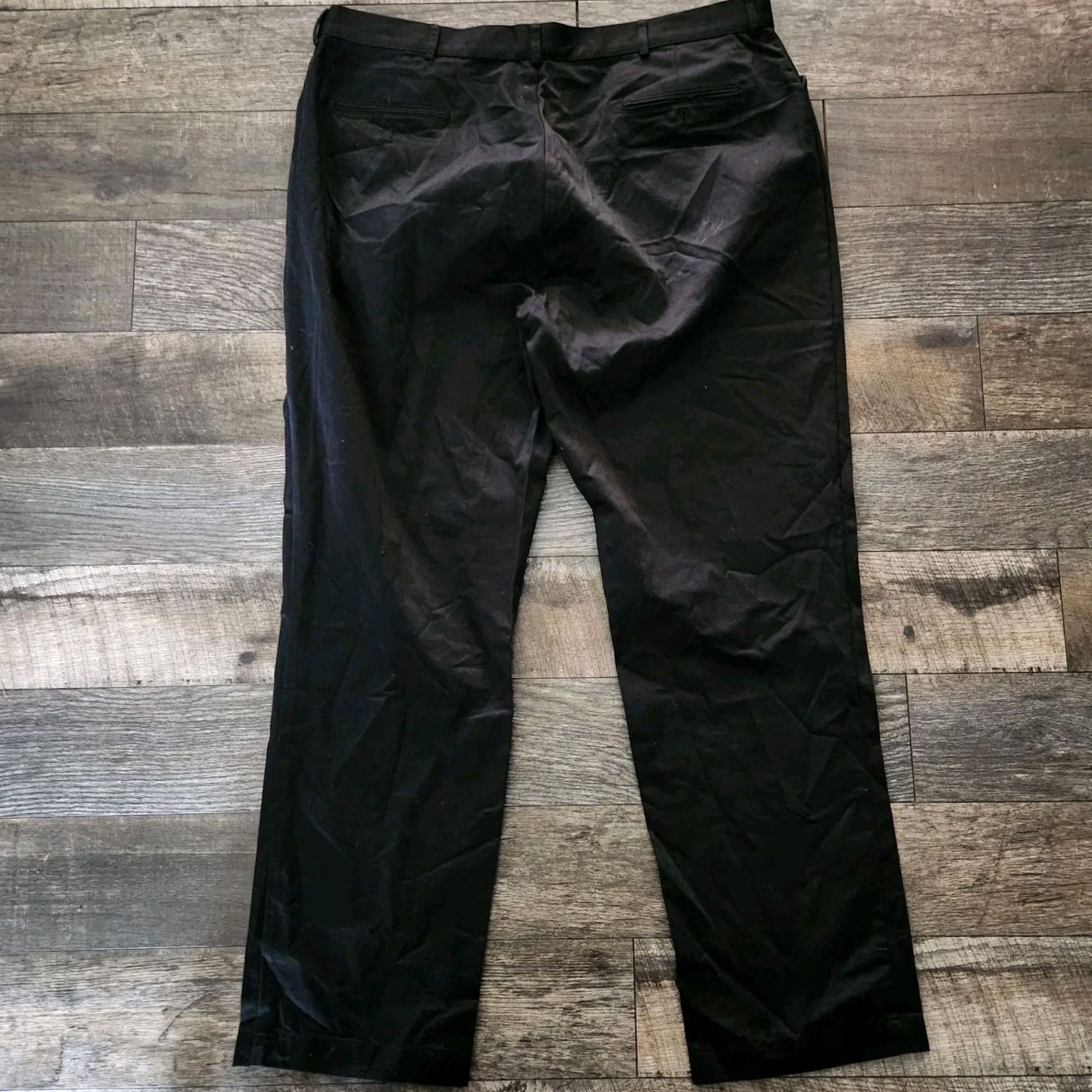 Polo Ralph Lauren Polo Ralph Lauren Chino Pants Slacks Mens 40x32 Black Straight Classic Flat Front Pocket Logo Lounge Casual 40 Regular Mens Size US L / EU 52-54 / 3 - 6 Thumbnail