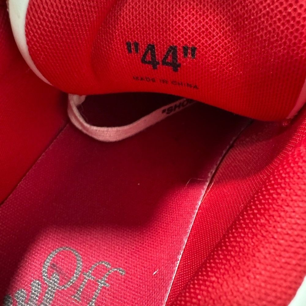 Off-White Off-White Out Of Office Sneakers White Red Men’s Size EU 44/ Size US 11 / EU 44 - 4 Thumbnail