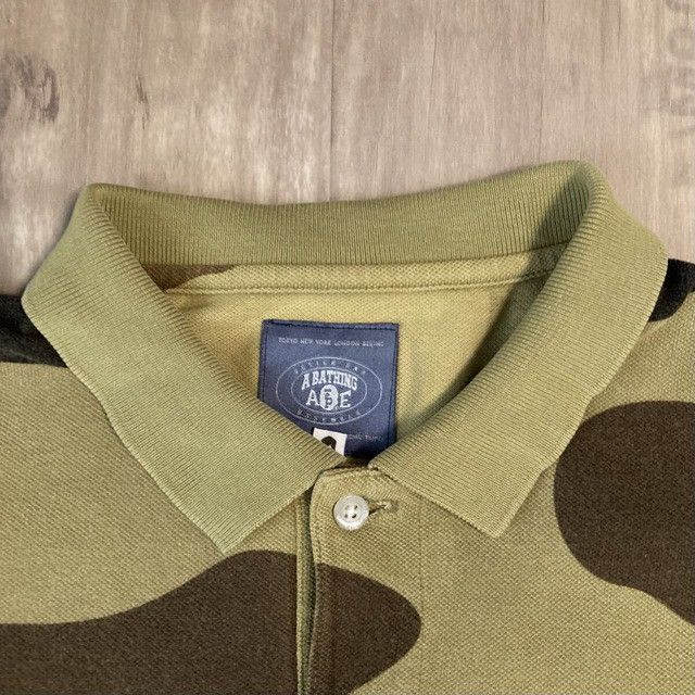 Bape BAPE Giant 1st Camo Green Polo Shirt a bathing ape NIGO Size US L / EU 52-54 / 3 - 3 Thumbnail