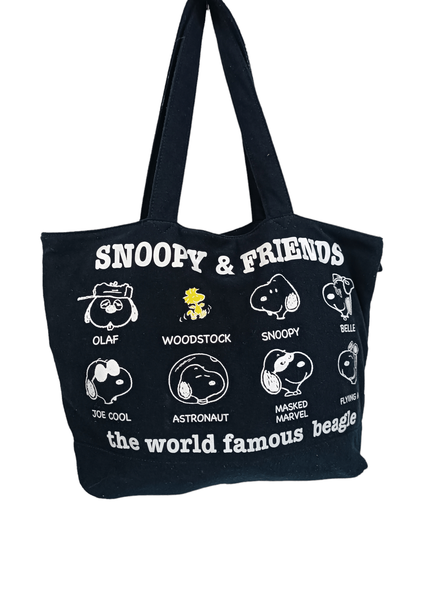image of Peanuts x Peanuts Co Snoopy & Friends Tote Bag in Black, Men's